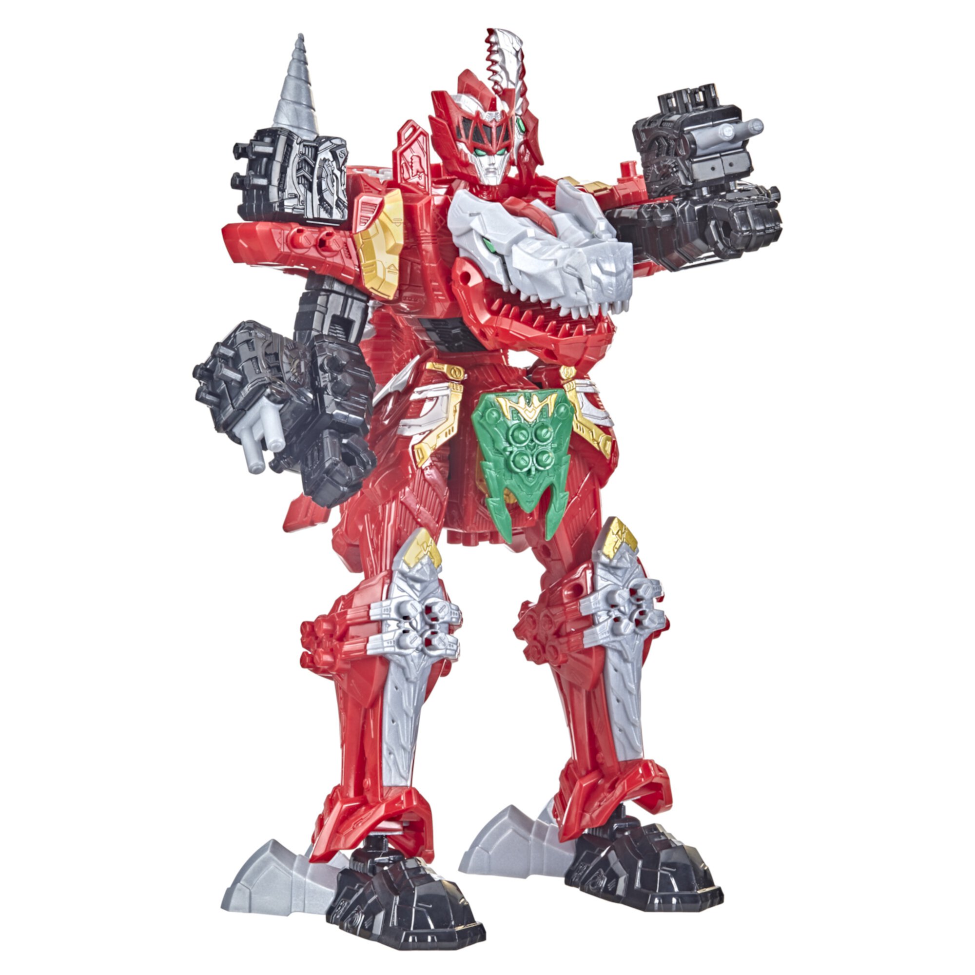 Power Rangers: Dino Fury T-Rex Champion Zord Toy Action Figure for Boys and Girls (8”), Stocking Stuffers for Kids Power Rangers