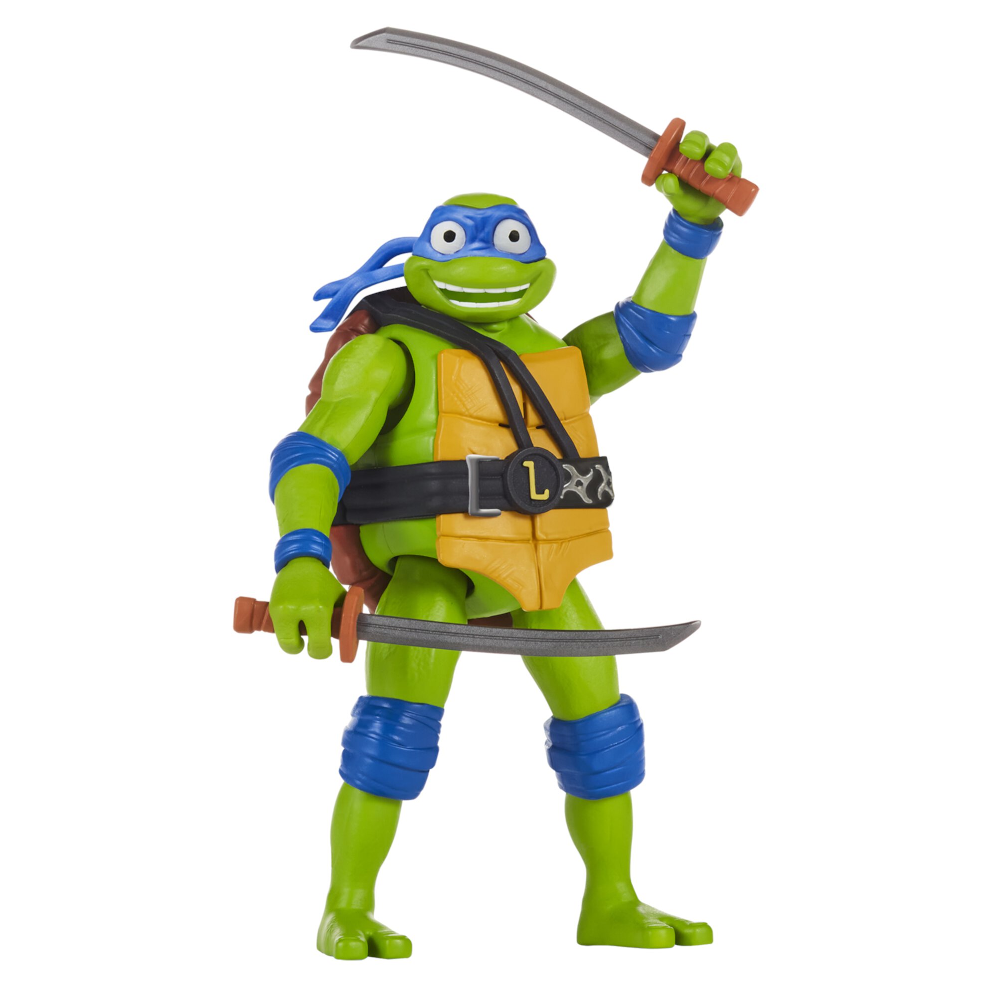 Teenage Mutant Ninja Turtles: Mutant Mayhem 5.5” Leonardo Deluxe Ninja Shouts Figure by Playmates Toys Teenage Mutant Ninja Turtles