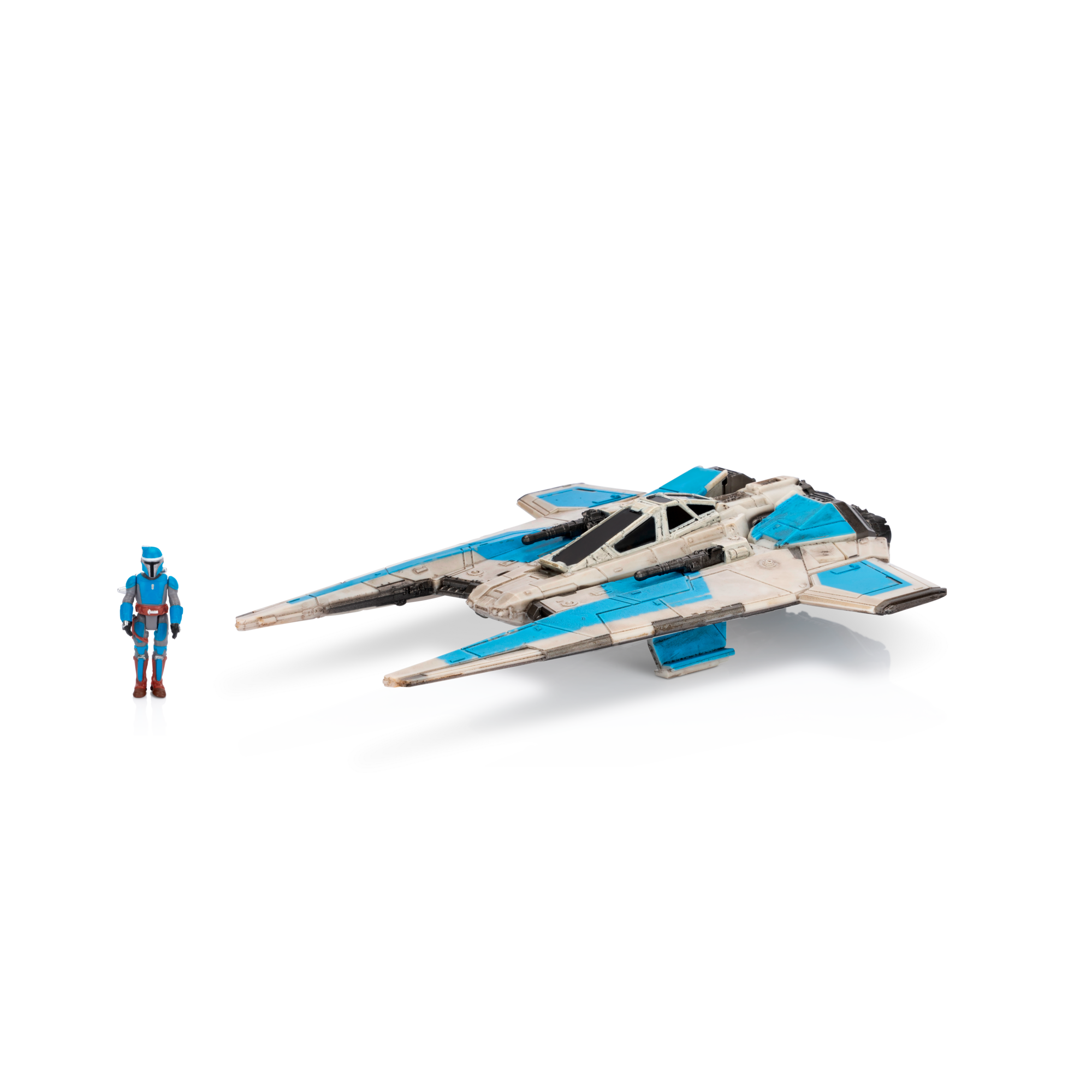 SWJ - Medium Vehicle (5" Vehicle & Figure Assortment) - Fang Fighter w/ Mandalorian Pilot - Series 6 Star Wars