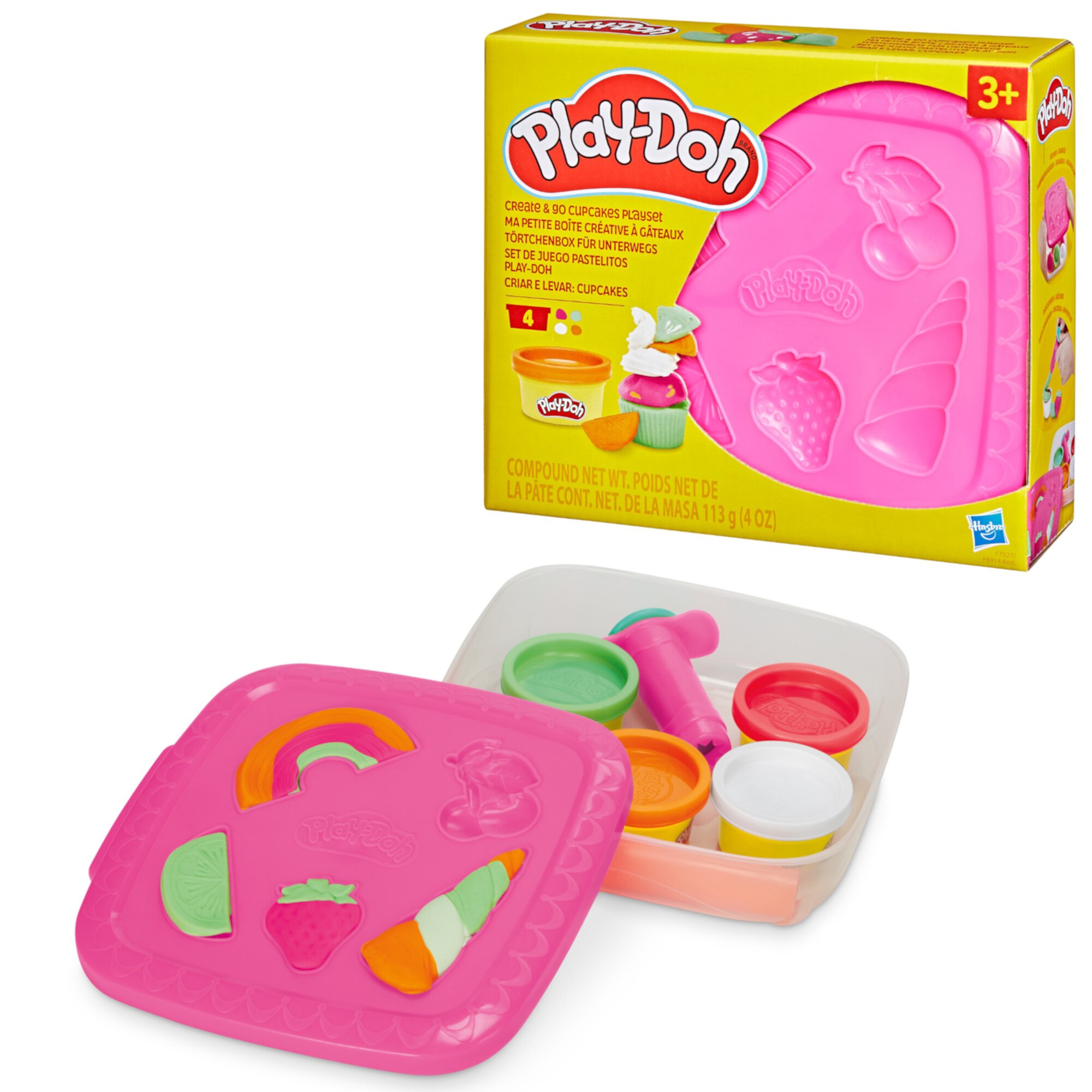 Play-Doh Create ‘n Go Cupcakes Playset, Preschool Toys, Kids Arts and Crafts, Christmas Gifts for Girls & Boys, 3+ Play-Doh