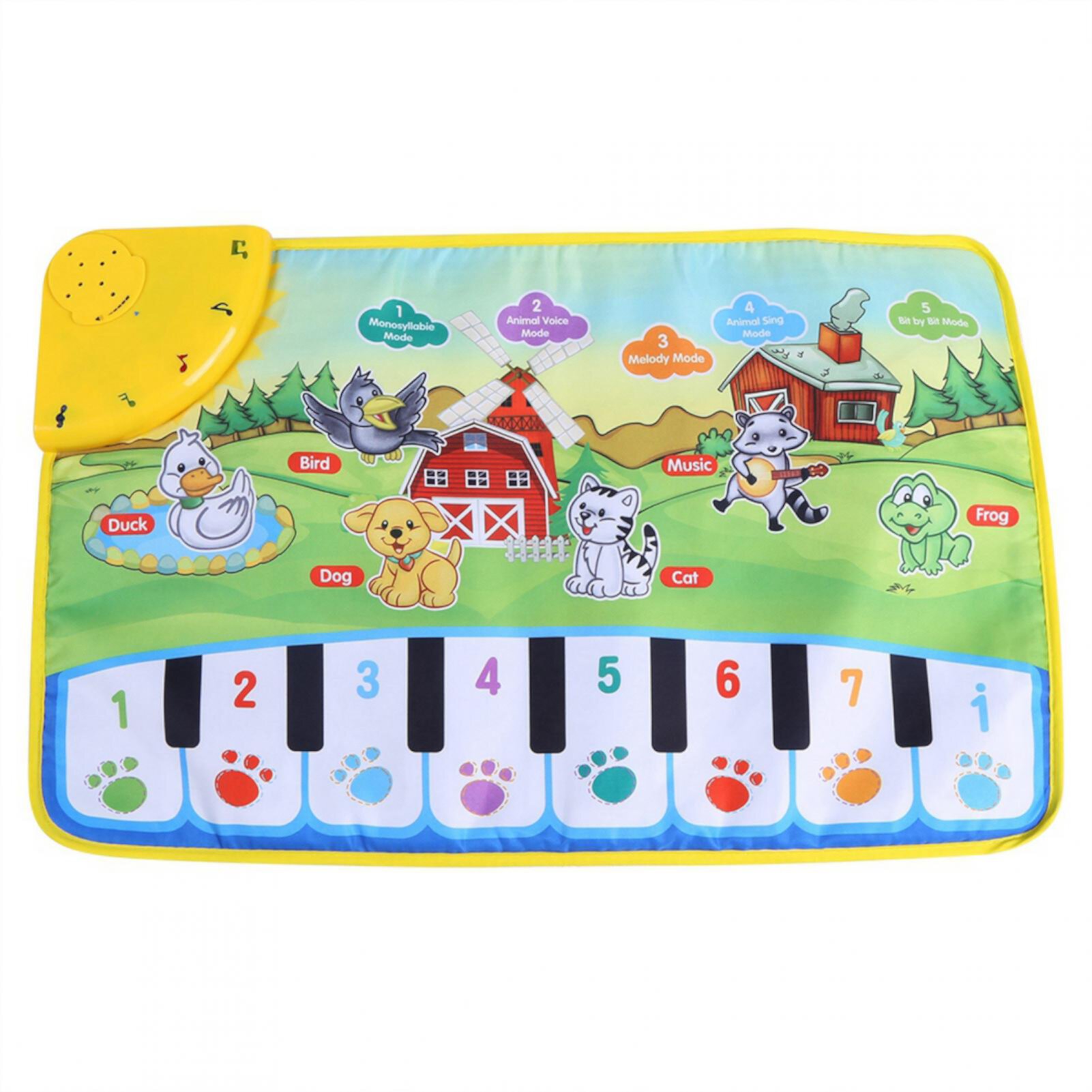 Estink Baby Music Mat, Play Mat Crawling Piano Carpet Musical Unisex Toy Tebru