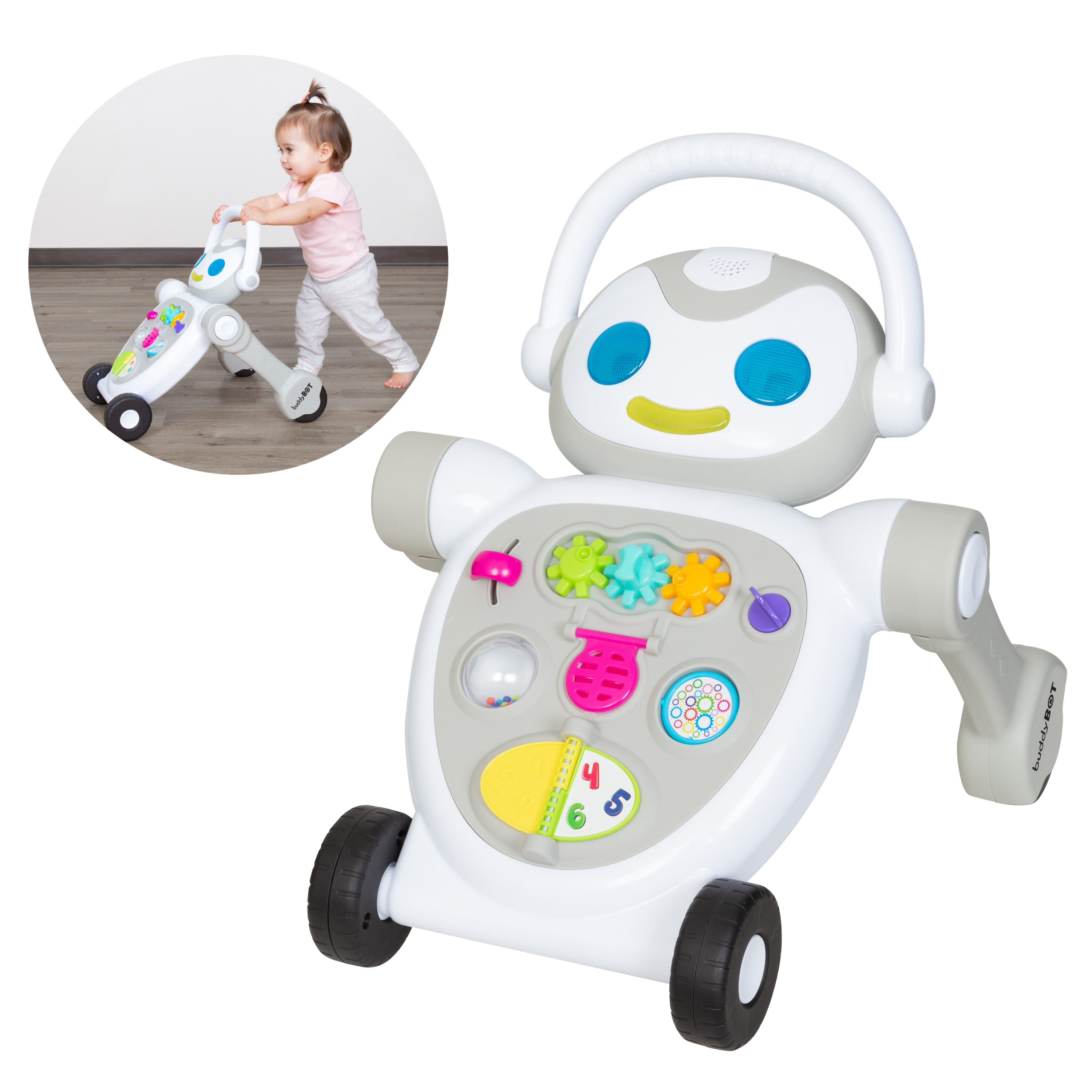 Smart Steps by Baby Trend Buddy Bot 2-in-1 Push Walker and STEM Learning Visit the Baby Trend Store