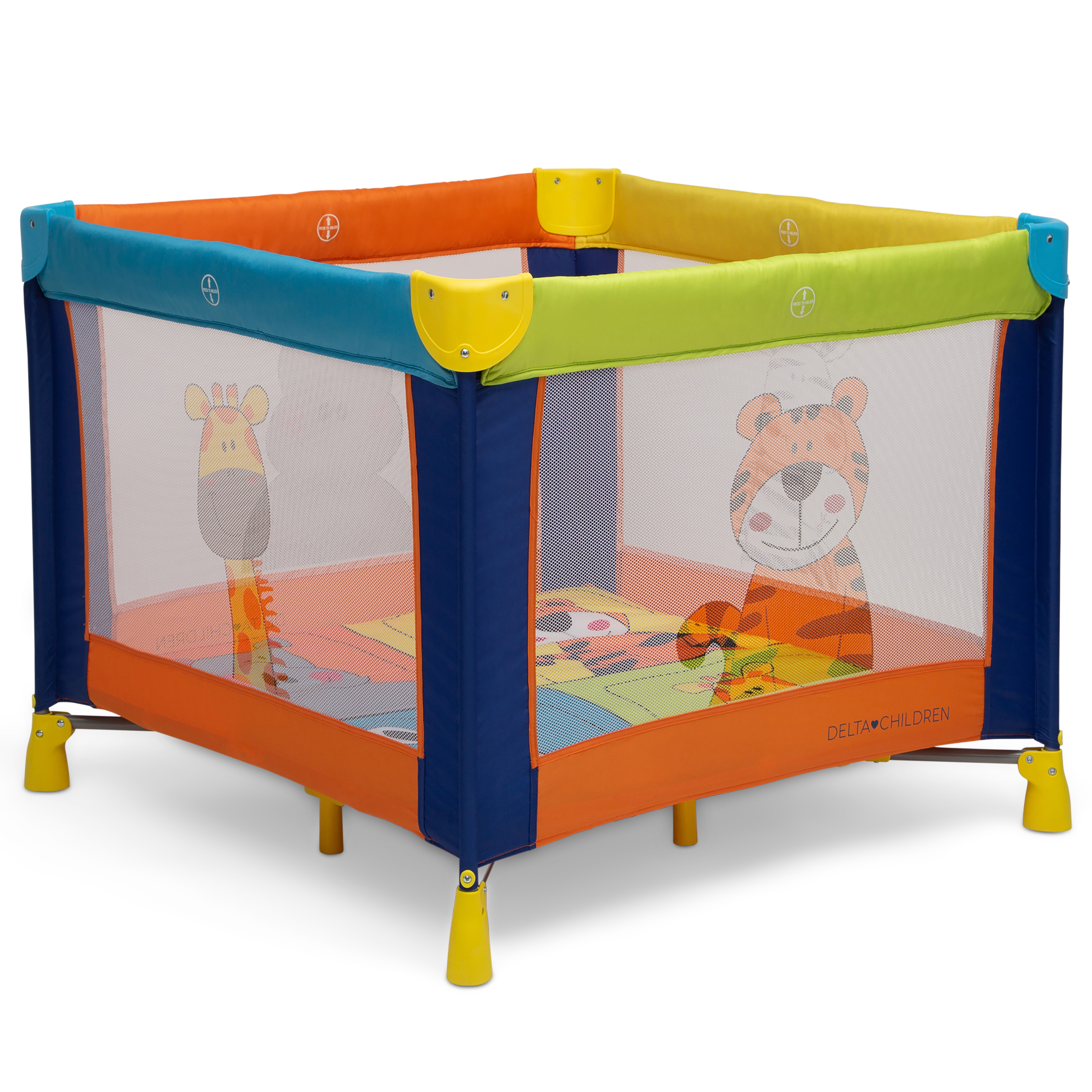 Delta Children 36" x 36" Playard, Fun Time Visit the Delta Children Store