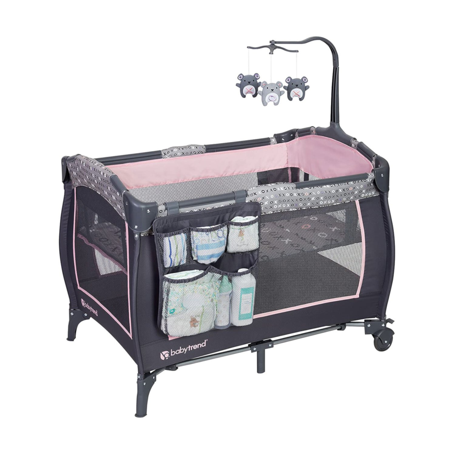 Baby Trend Portable Infant Trend-E Nursery Center Bassinet, Starlight Pink Visit the Baby Trend Store