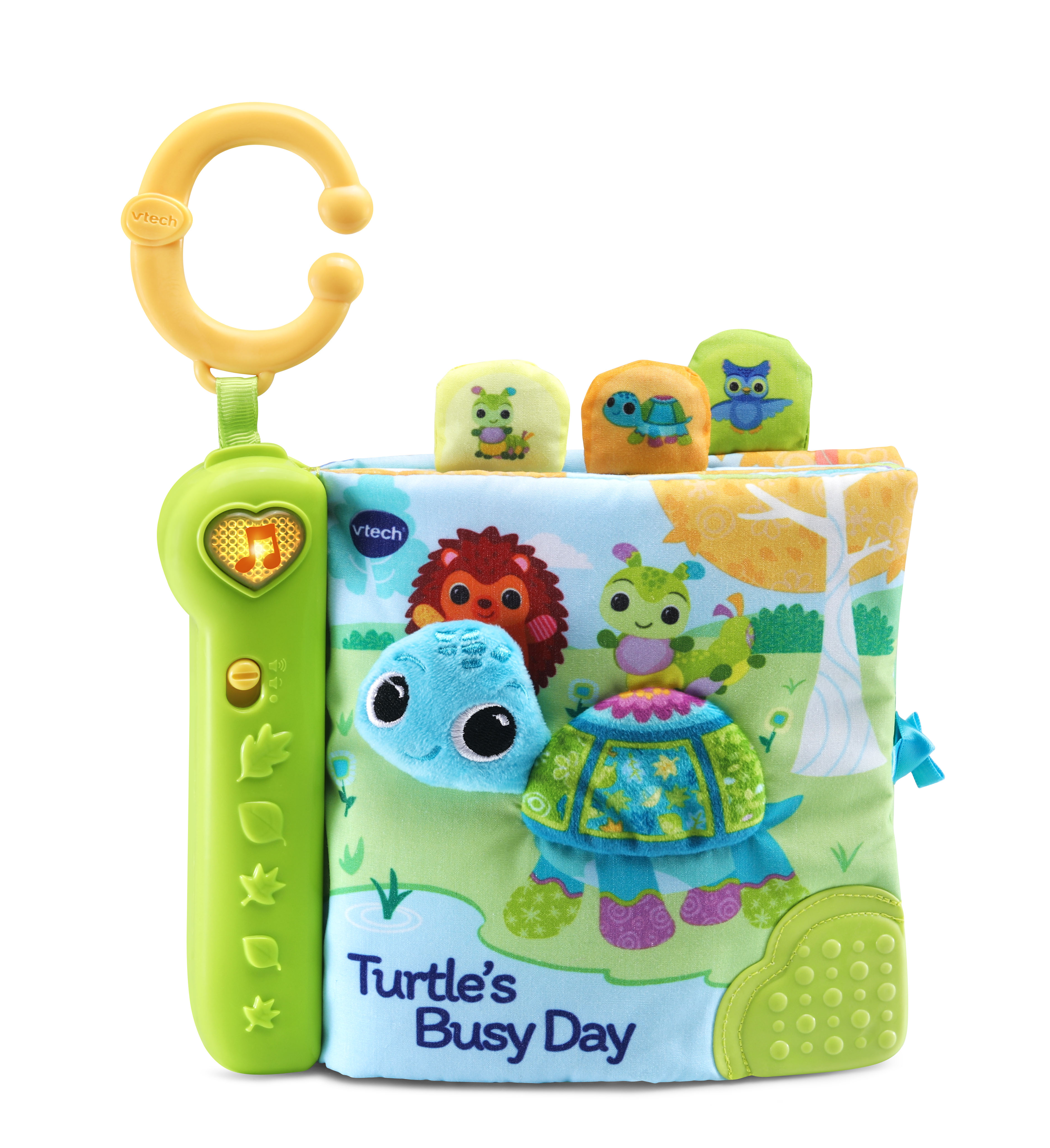 VTech Turtle's Busy Day Soft Book With 7 Interactive Pages Visit the VTech Store