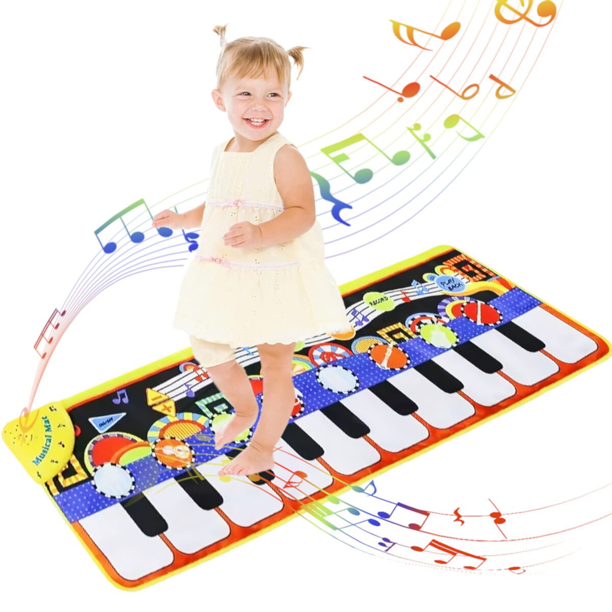 Musical Piano Mat Electronic Multi-Functional Musical Mats for Children Musical Toys for Kids Toddler Girls Boys Qishi