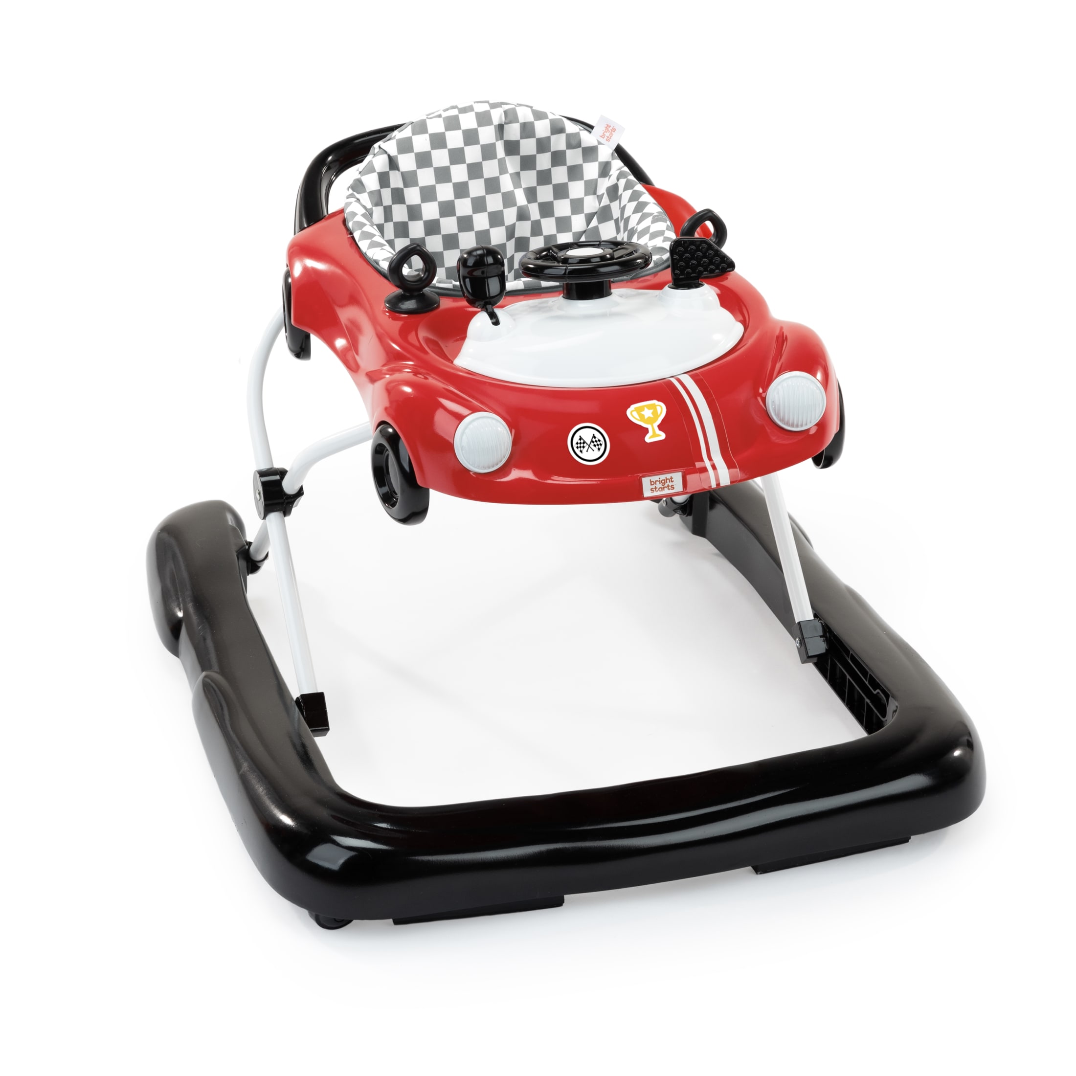 Bright Starts Little Speedster 3-in-1 Car Walker, Red, Infant to Toddler Bright Starts