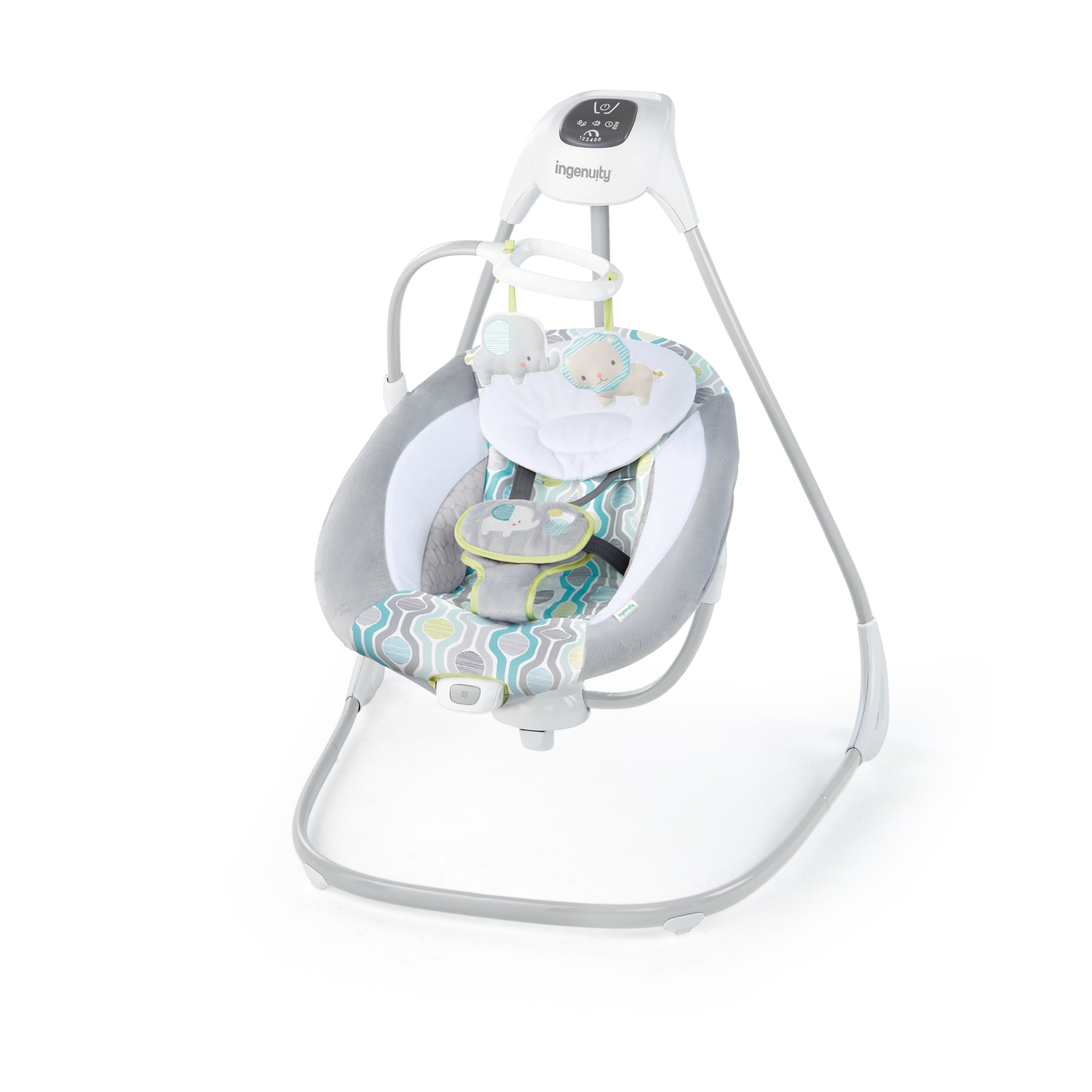 Ingenuity SimpleComfort Multi-Direction Compact Baby Swing with Vibrating Seat, Unisex - Everston Visit the Ingenuity Store