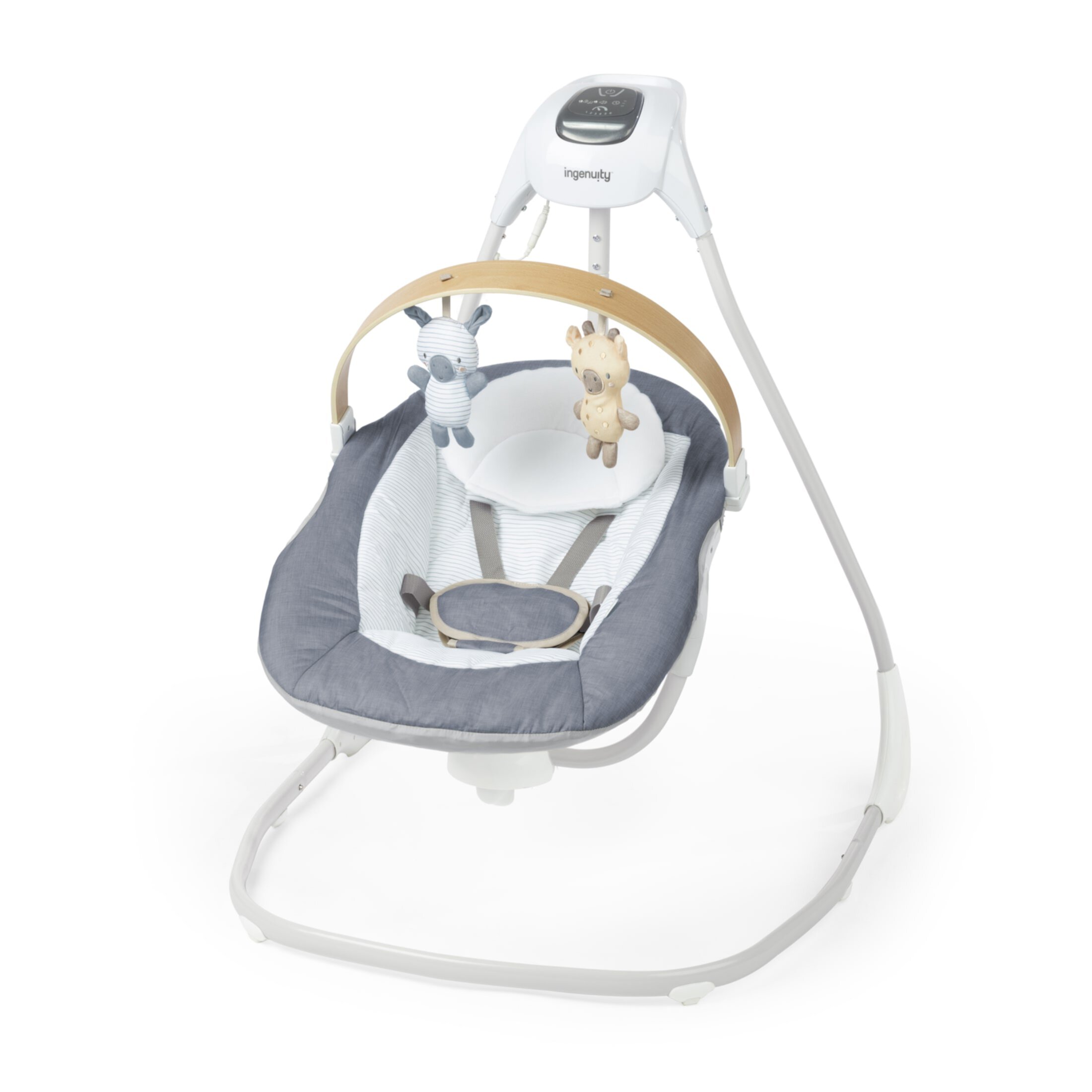 Ingenuity SimpleComfort Compact Soothing Baby Swing for Infants, Blue Visit the Ingenuity Store