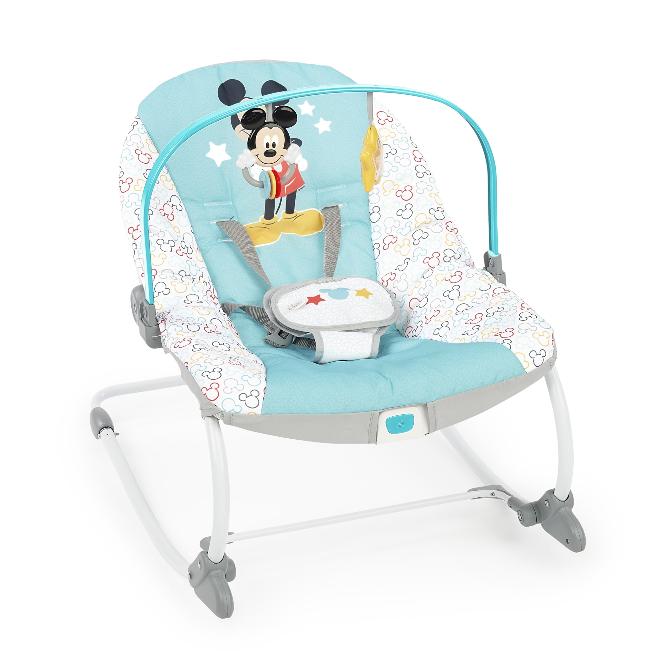 Disney Baby 2-in-1 Slip Resistant Vibrating Infant & Toddler Baby Rocker Chair, Mickey Mouse by Bright Starts Bright Starts