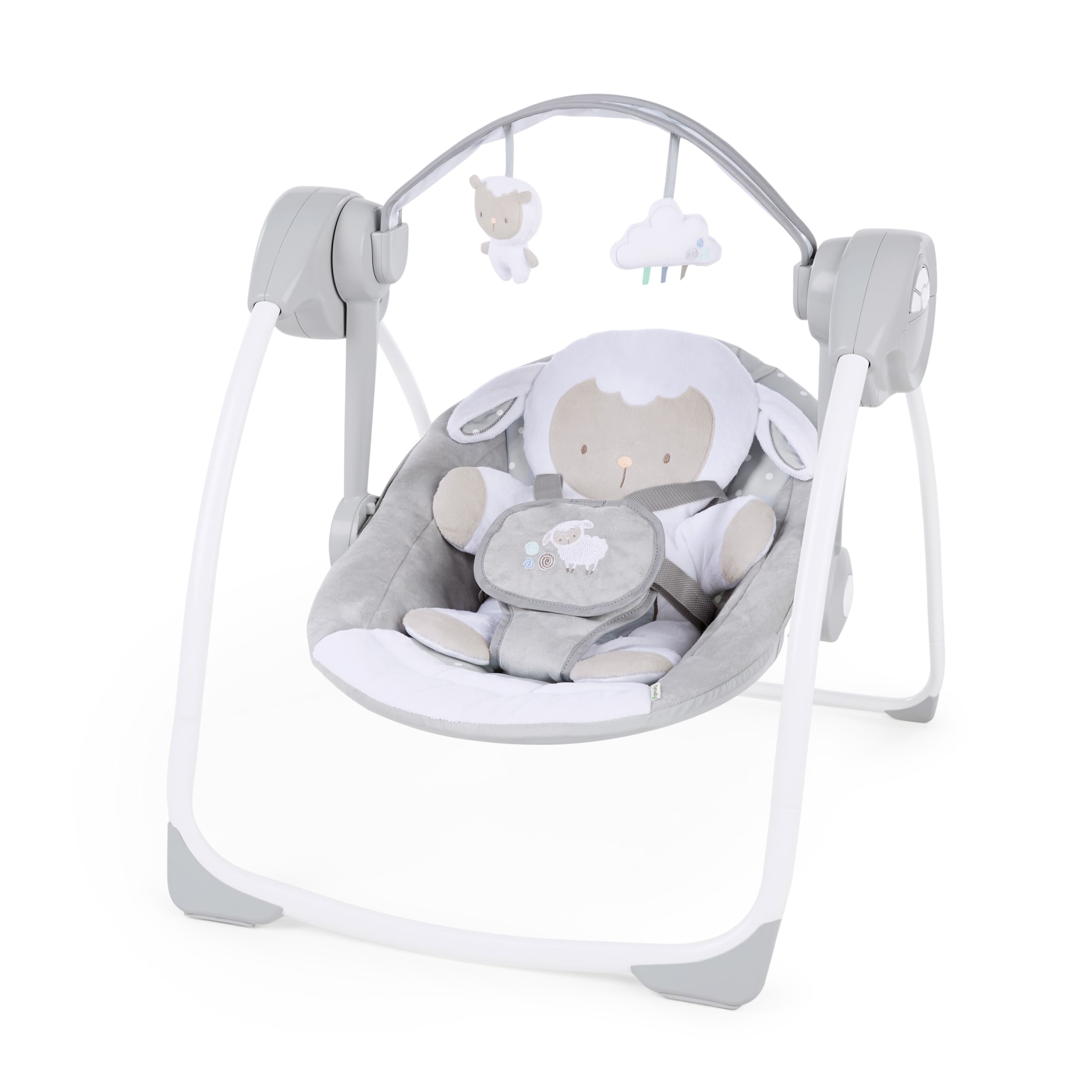 Ingenuity Comfort 2 Go Portable Compact Baby Swing, Infant, Cuddle Lamb, Gray Visit the Ingenuity Store