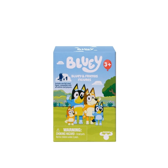 (2 pack) Bluey & Friends Figures, One 2.5-3 inch Figure, Ages 3+, Toddler Toys, Styles May Vary Bluey