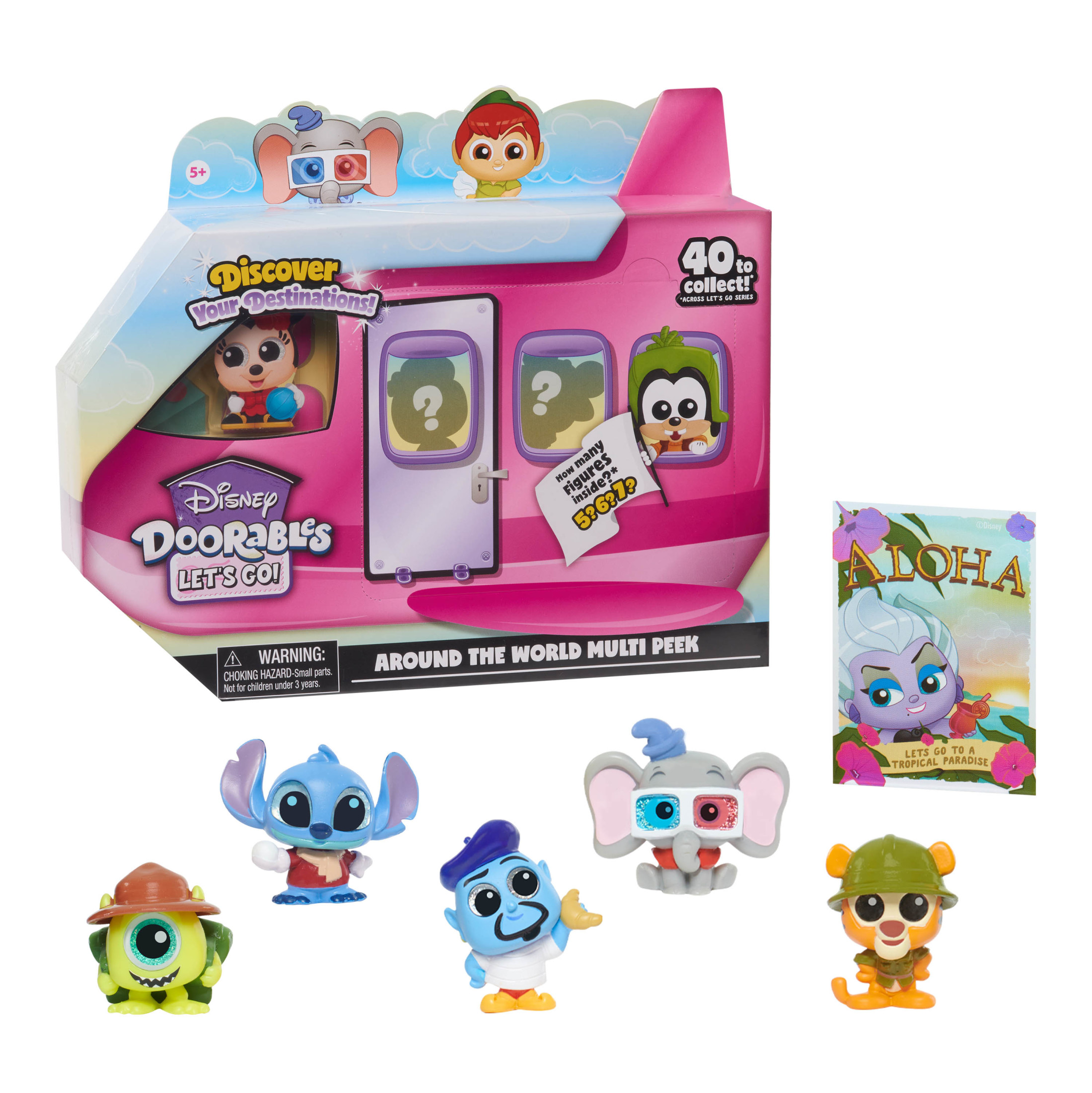 Disney Doorables NEW Let’s Go Around the World Figure Pack Series 2, Collectible Blind Bag Figures, Styles May Vary, Kids Toys for Ages 5 up Disney Doorables