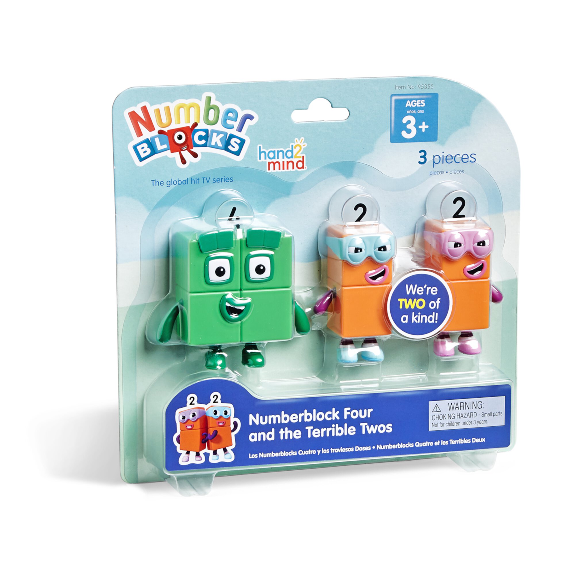 hand2mind Numberblocks® Four and The Terrible Twos, Toy Figures Collectibles, Mini Action Figures Hand2mind