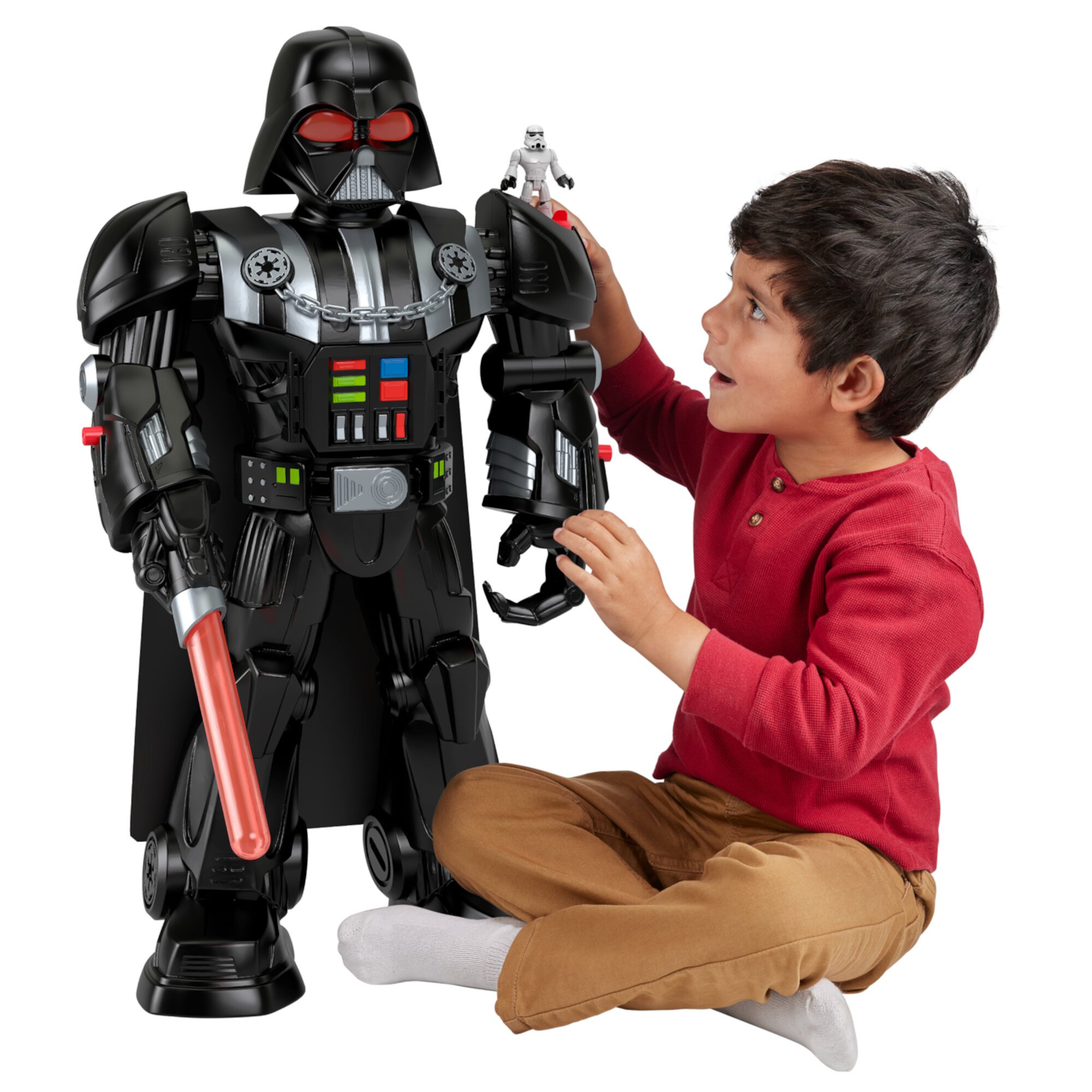 Star Wars, Darth Vader Bot Action Figure, Includes Stromtrooper Figure, Imaginext Imaginext