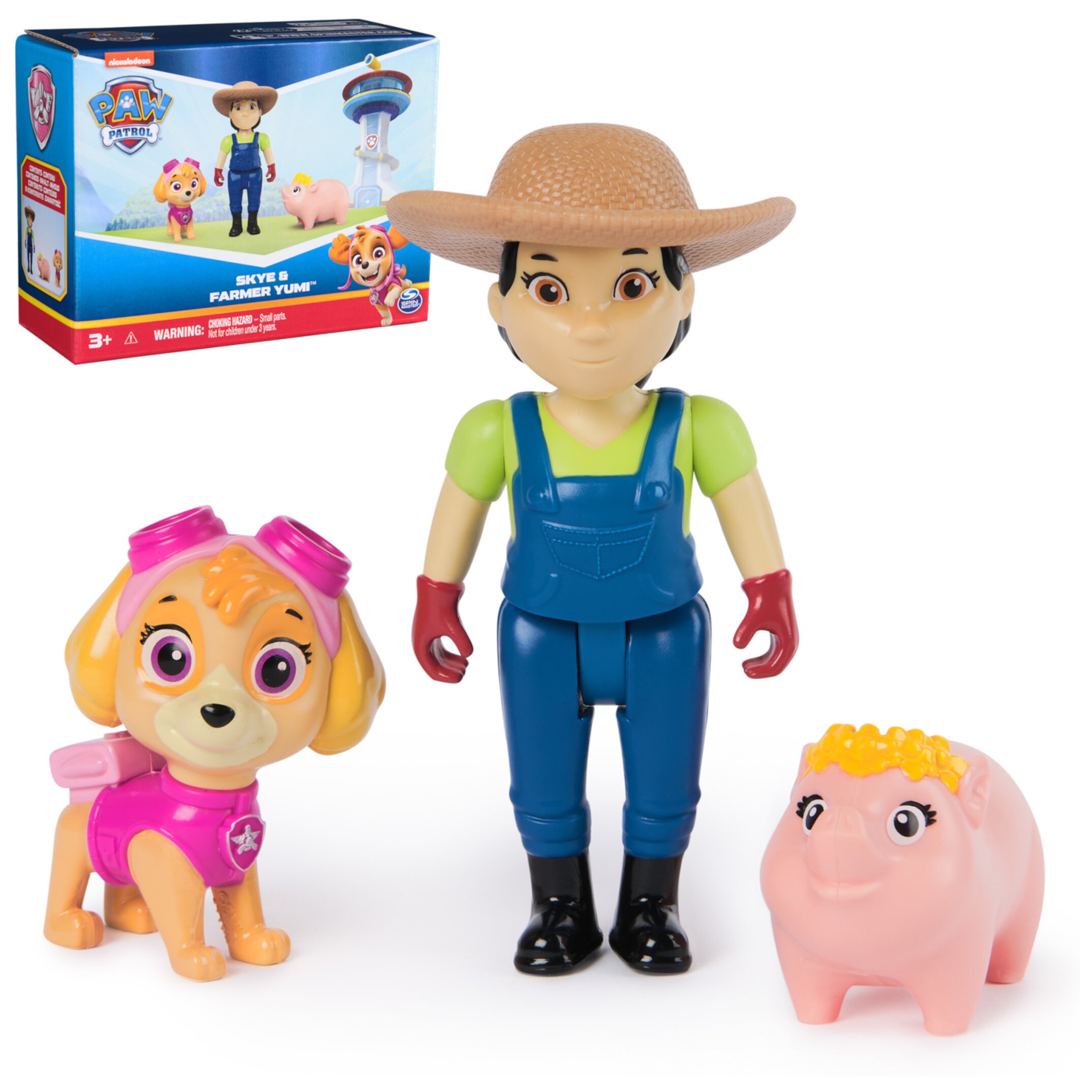 Paw Patrol Skye & Farmer Yumi Toy Figures set Paw Patrol