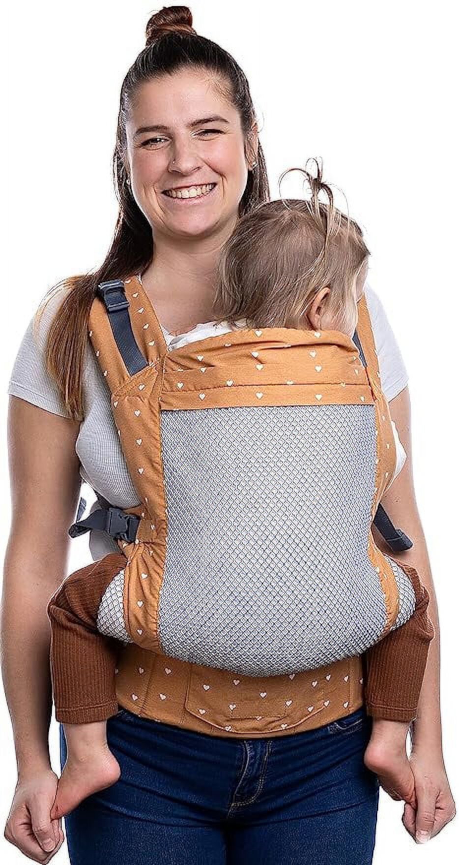 Beco Baby Carrier Toddler Backpack Carrier with Extra Wide Seat - Toddler Sling Carrier up to 20-60 lbs (Cool Brick Heart) Beco Baby Carrier