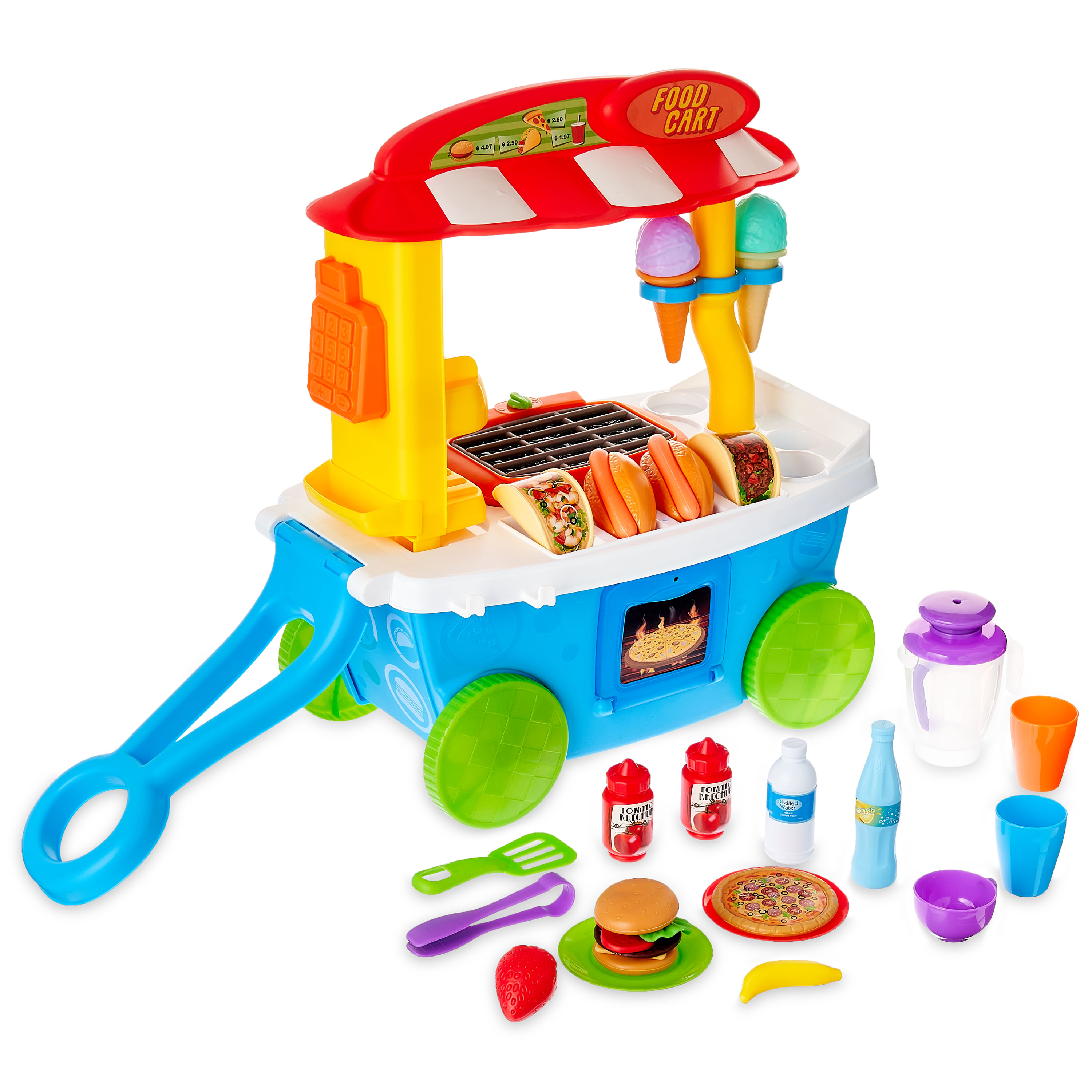 Kid Connection Food Cart, 35 Pieces, Toddler Toys Kid Connection