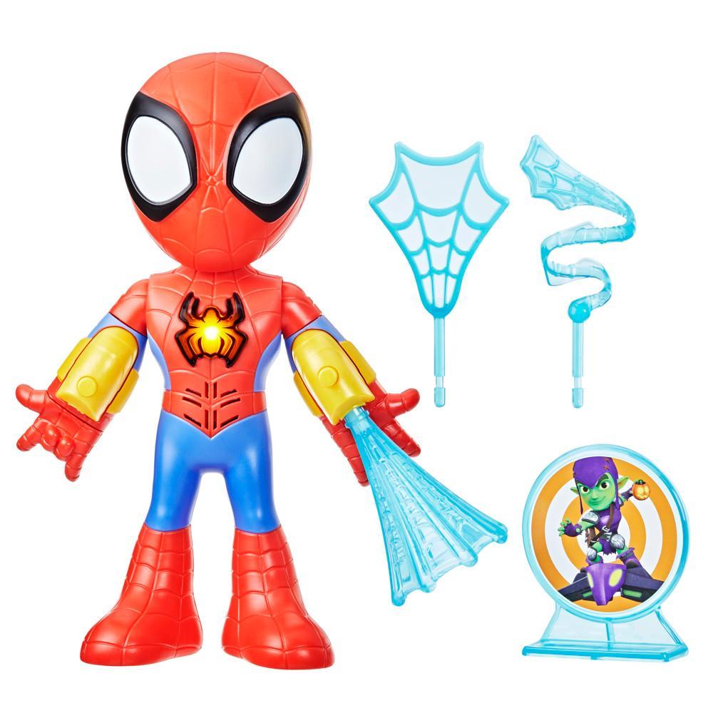 Marvel Spidey and His Amazing Friends Electronic Suit Up Spidey Action Figure, Spider-Man Toys Marvel