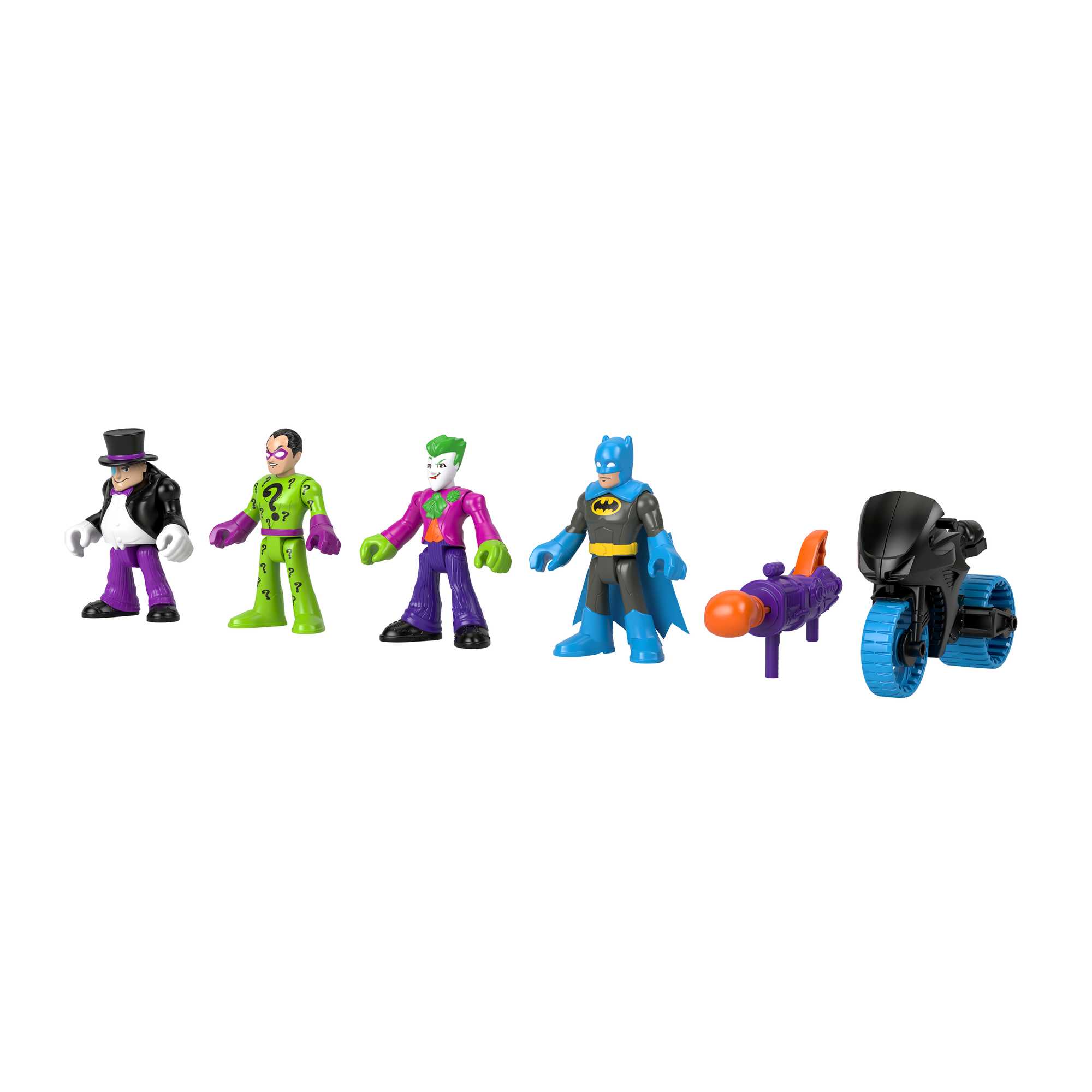 Imaginext DC Super Friends Batman & Villains Figure Set, 7-Piece Preschool Toys Imaginext