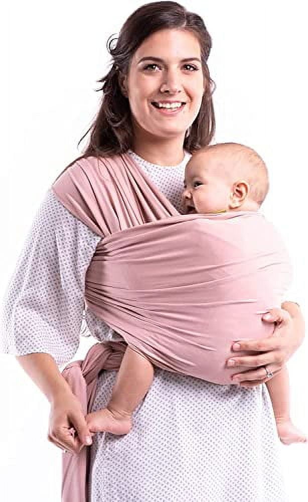 Boba Baby Wrap Carrier - Original Baby Carrier Wrap Sling for Newborns - Baby Wearing Essentials - Newborn Wrap Swaddle Holder, Newborn to Toddler Infant Sling (Serenity Bloom) Boba