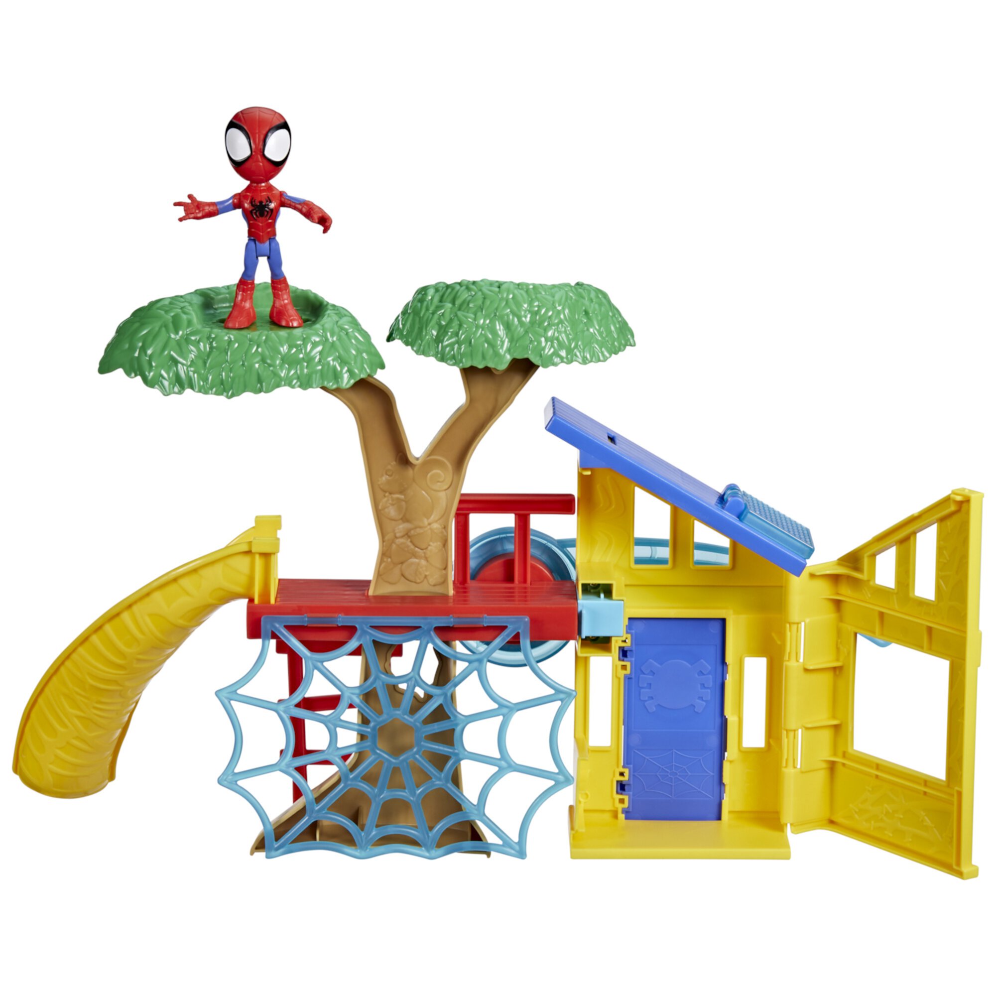 Spidey and His Amazing Friends, Playground Playset, Includes Spidey Action Figure, Christmas Gifts for Kids Marvel