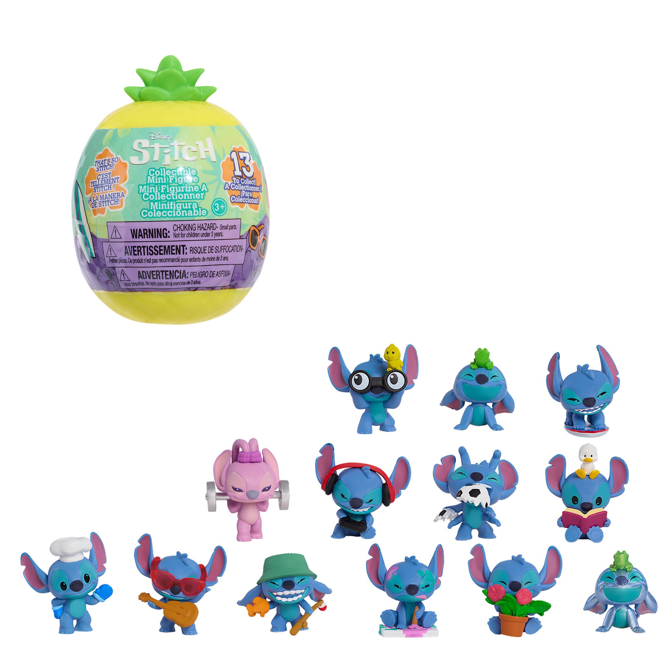 Disney Stitch That’s So Stitch Collectible Figures, 2 Inch Surprise Figure, 13 to Collect, Kids Toys for Ages 3 up Disney