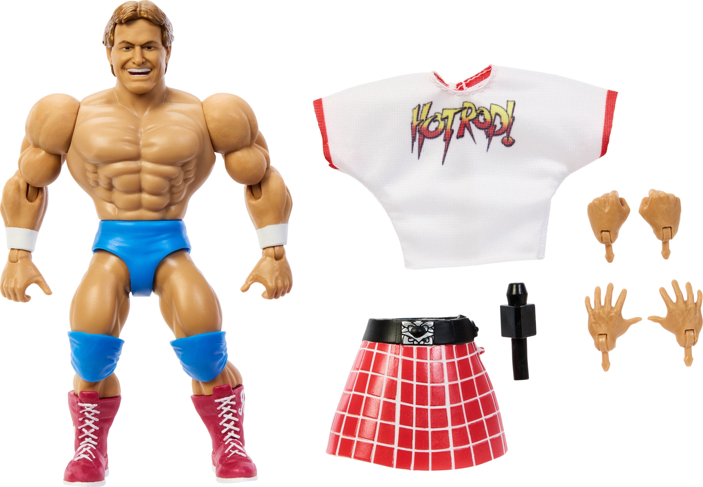 (3 pack) WWE Superstars "Rowdy" Roddy Piper Action Figure with Accessories, 1980s-Inspired Look (5.5-inch) WWE