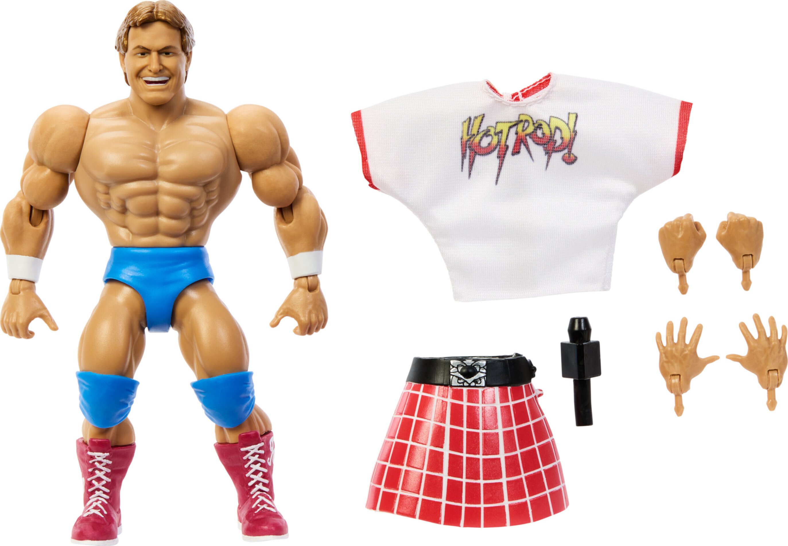 (2 pack) WWE Superstars "Rowdy" Roddy Piper Action Figure with Accessories, 1980s-Inspired Look (5.5-inch) WWE