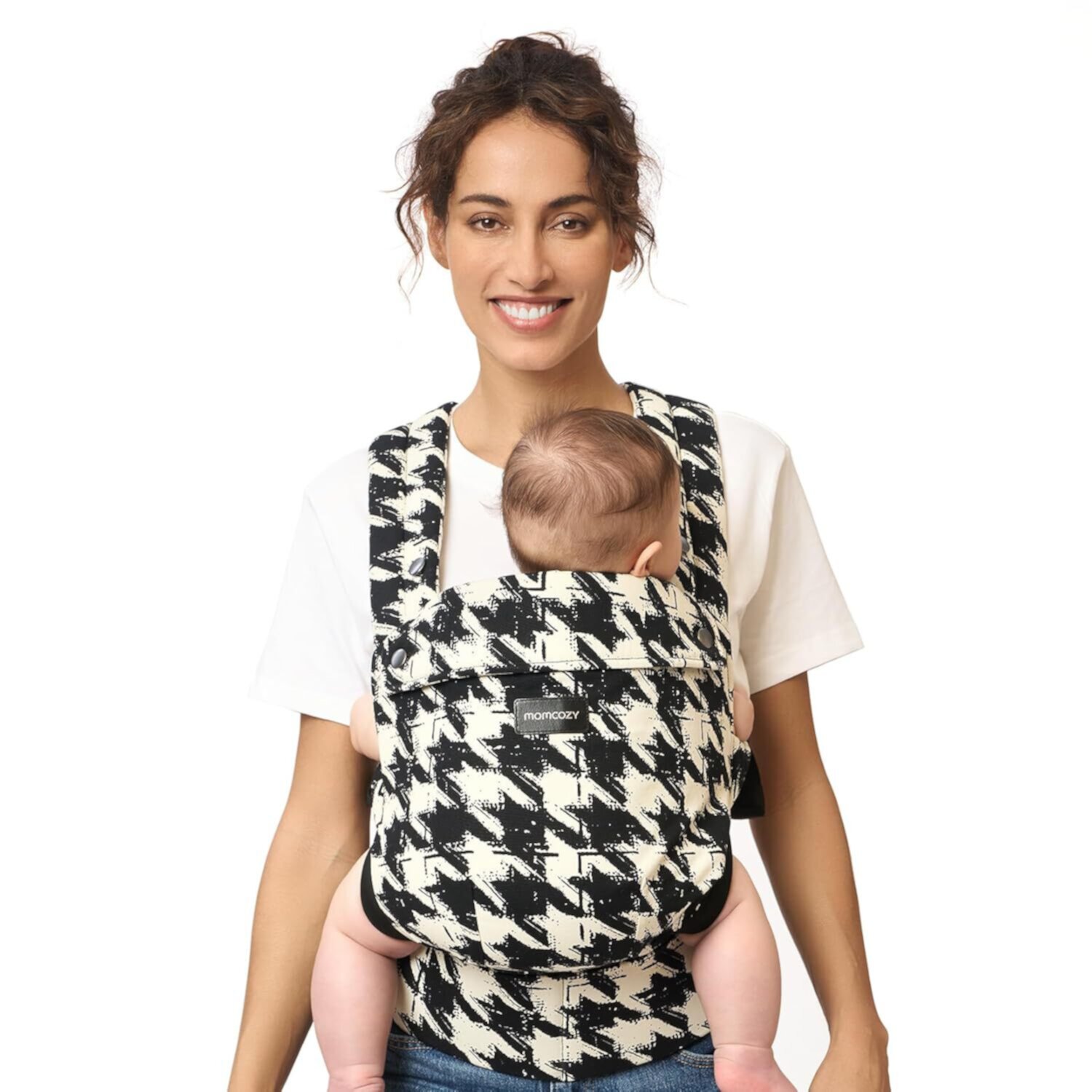 Momcozy Baby Carrier Newborn to Toddler - Ergonomic, Cozy and Lightweight Infant Carrier for 7-44lbs, Effortless to Put On, Ideal for Hands-Free Parenting, Enhanced Lumbar Support Momcozy