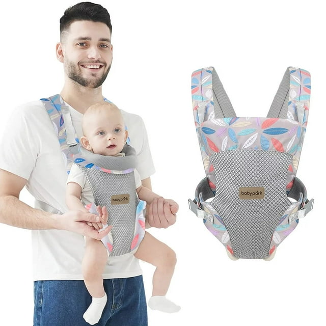 Yadala Baby Carrier, 4-in-1 Leaf Baby Carrier, Front and Back Baby Sling with Adjustable Holder Yadala