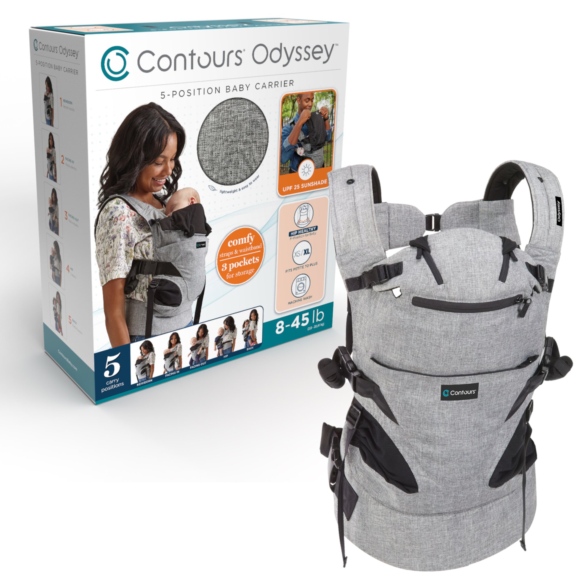 Contours Odyssey 5-position Baby Carrier Contours