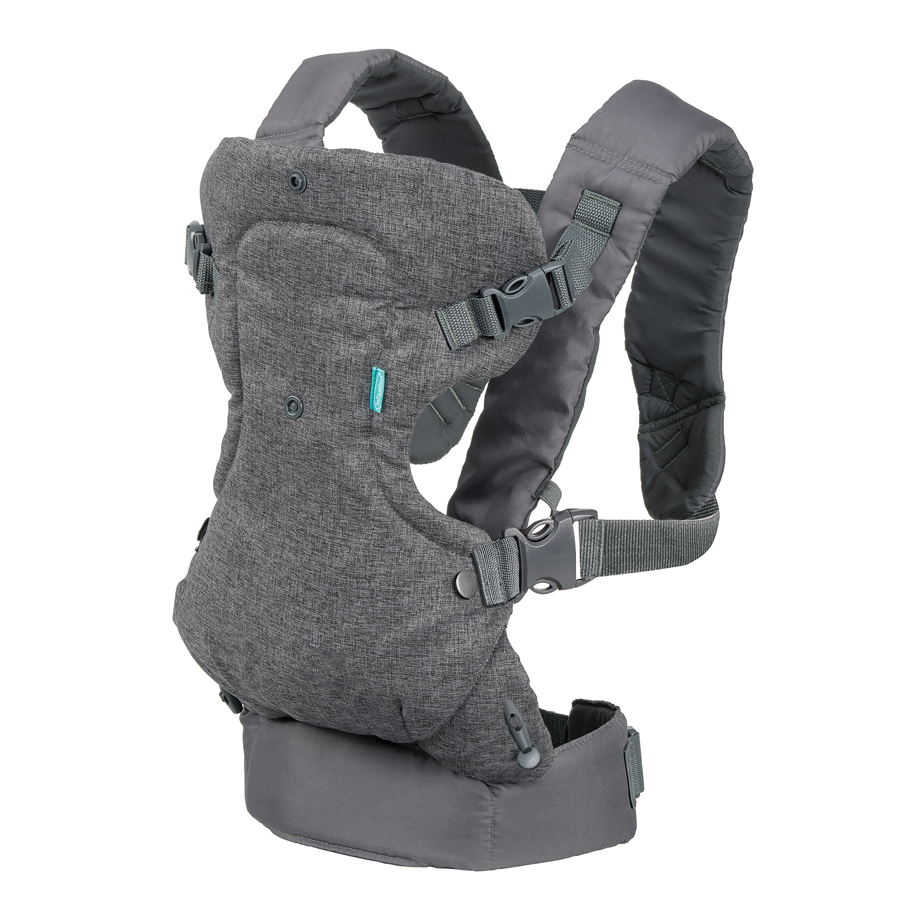 Infantino Flip 4-in-1 Carrier - Ergonomic, Convertible, Face-in and Face-Out, Front and Back Carry for Newborns and Older Babies 8-32 lbs, Gray Visit the Infantino Store