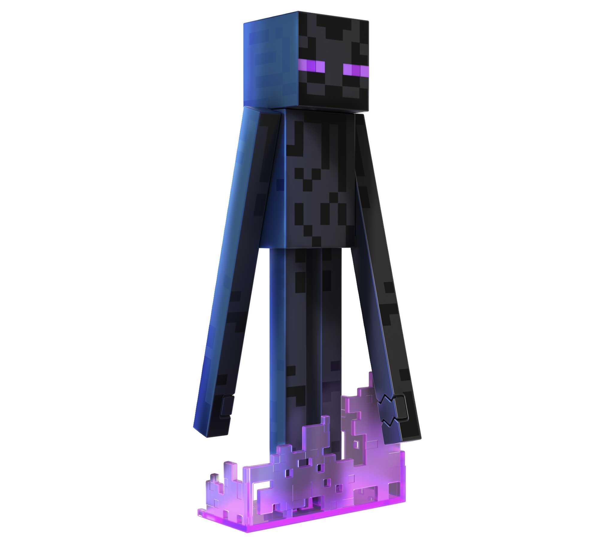 Minecraft Diamond Enderman Action Figure with Accessories, 5.5-inch Toy Collectible Minecraft