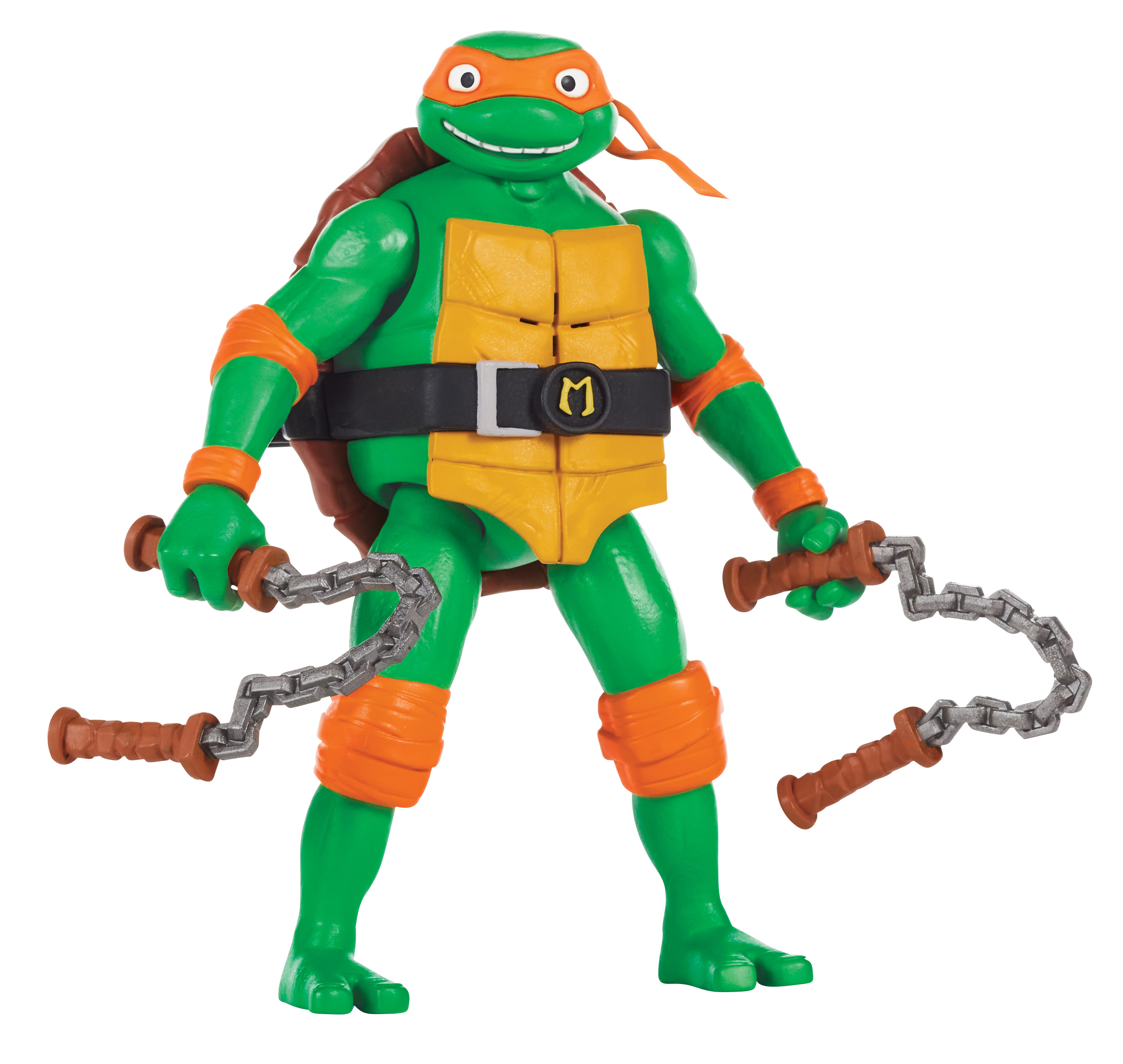 TMNT Mutant Mayhem 5.5” Michelangelo Deluxe Ninja Shouts Figure by Playmates Toys Teenage Mutant Ninja Turtles