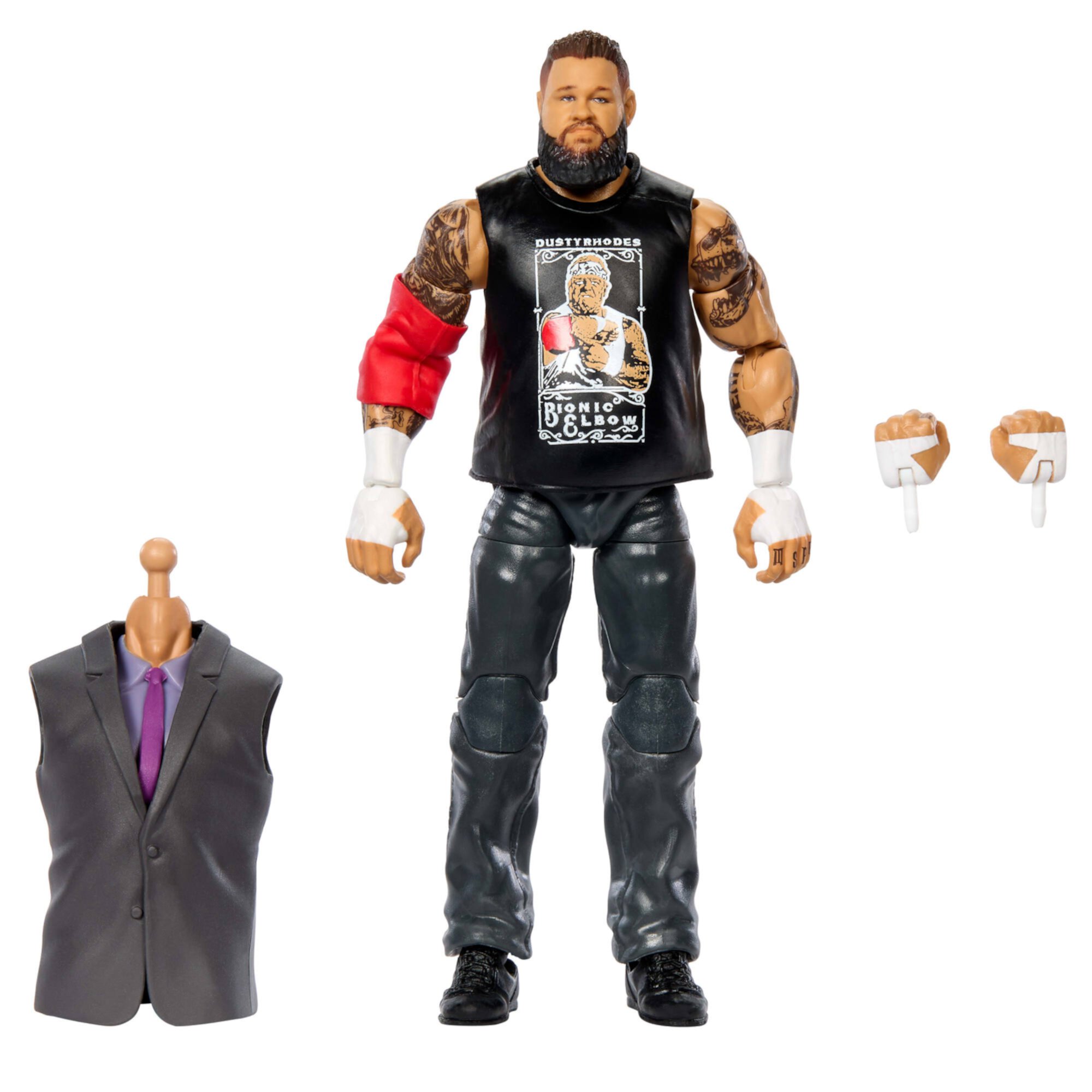 WWE Elite Collection Premium Live Event Kevin Owens Action Figure & Accessories, Build-A-Figure Pieces WWE