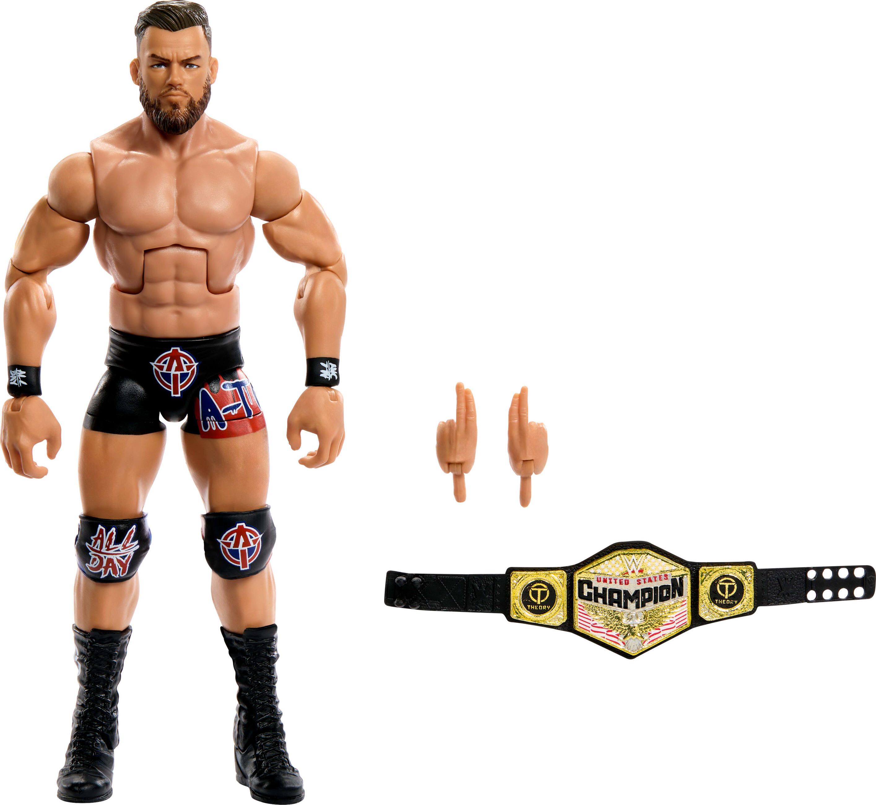 WWE Elite Austin Theory Action Figure, 6-inch Collectible Superstar with Articulation & Accessories WWE