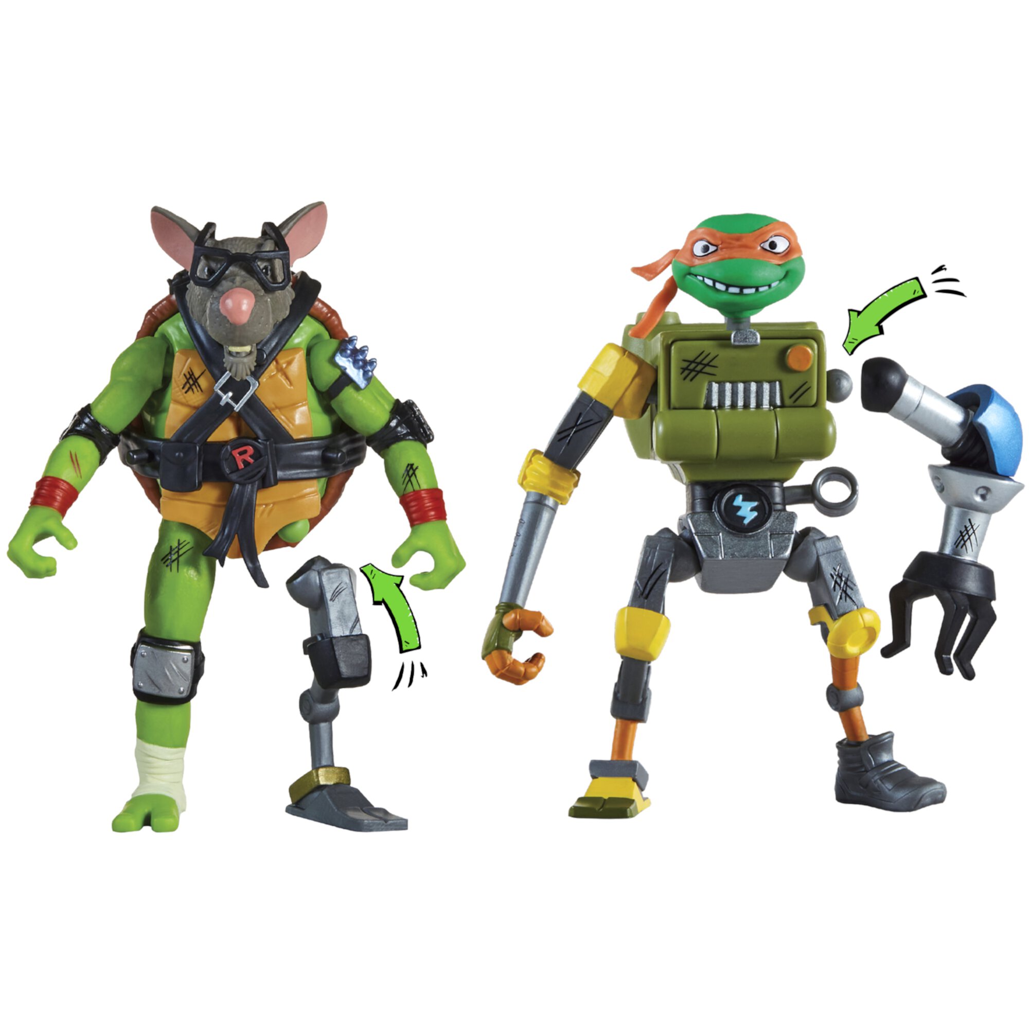 Tales of Teenage Mutant Ninja Turtles: Mutations Mix and Match Raphael vs Metalhead Figure 2-Pack by Playmates Toys Teenage Mutant Ninja Turtles