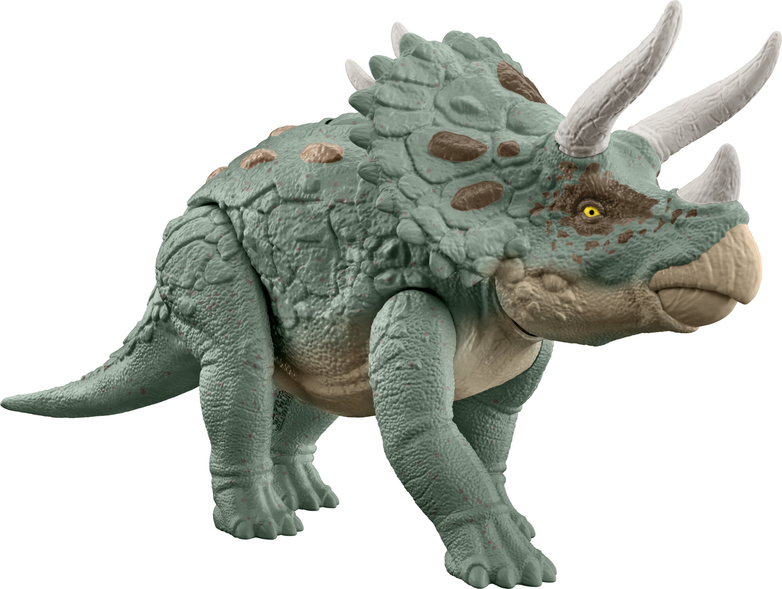 Jurassic World Gigantic Trackers Triceratops Dinosaur Action Figure Toy, Large Species Jurassic World