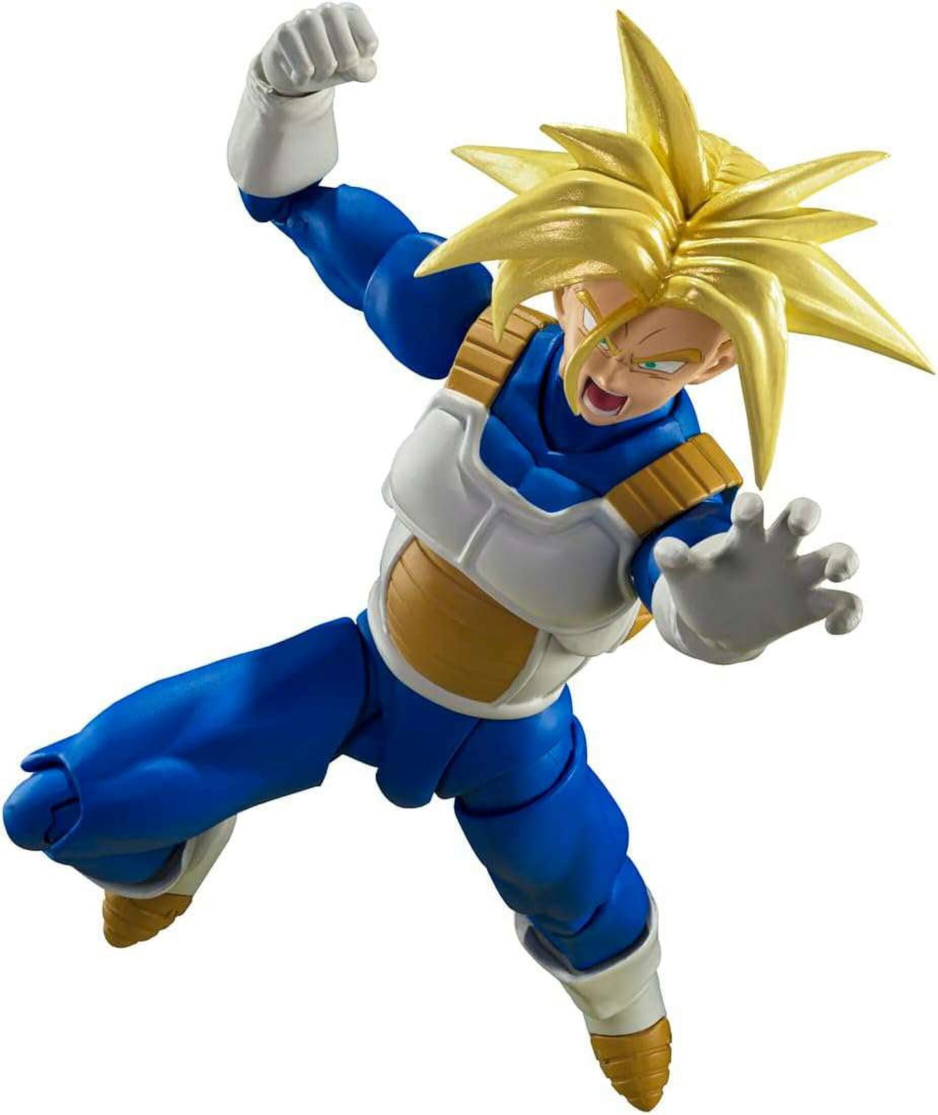 Фигурка Super Saiyan Транкс S.H.Figuarts 15 см, с дополнительными руками и выражениями лица Bandai