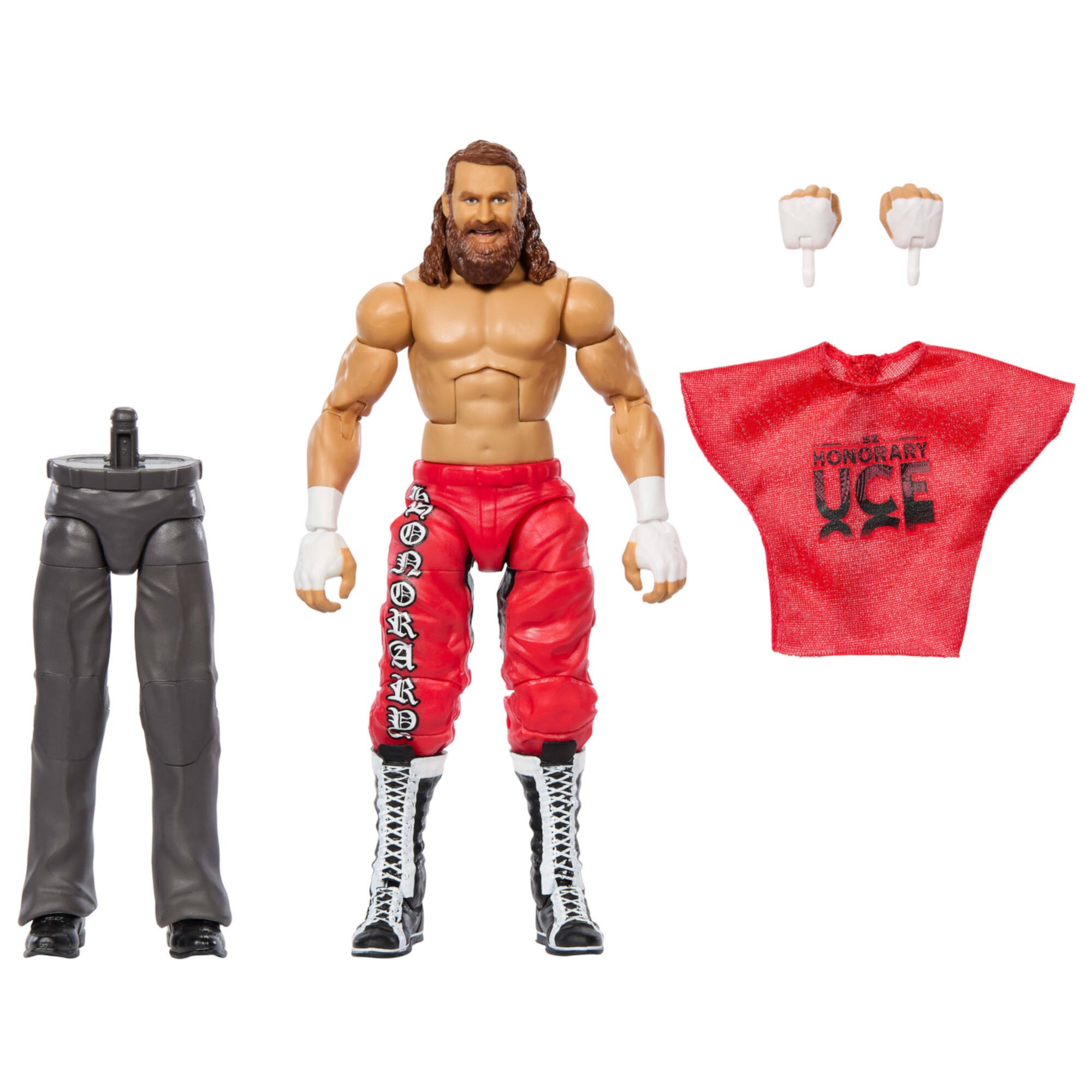 WWE Elite Collection Premium Live Event Sami Zayn Action Figure & Accessories, Build-A-Figure Pieces WWE