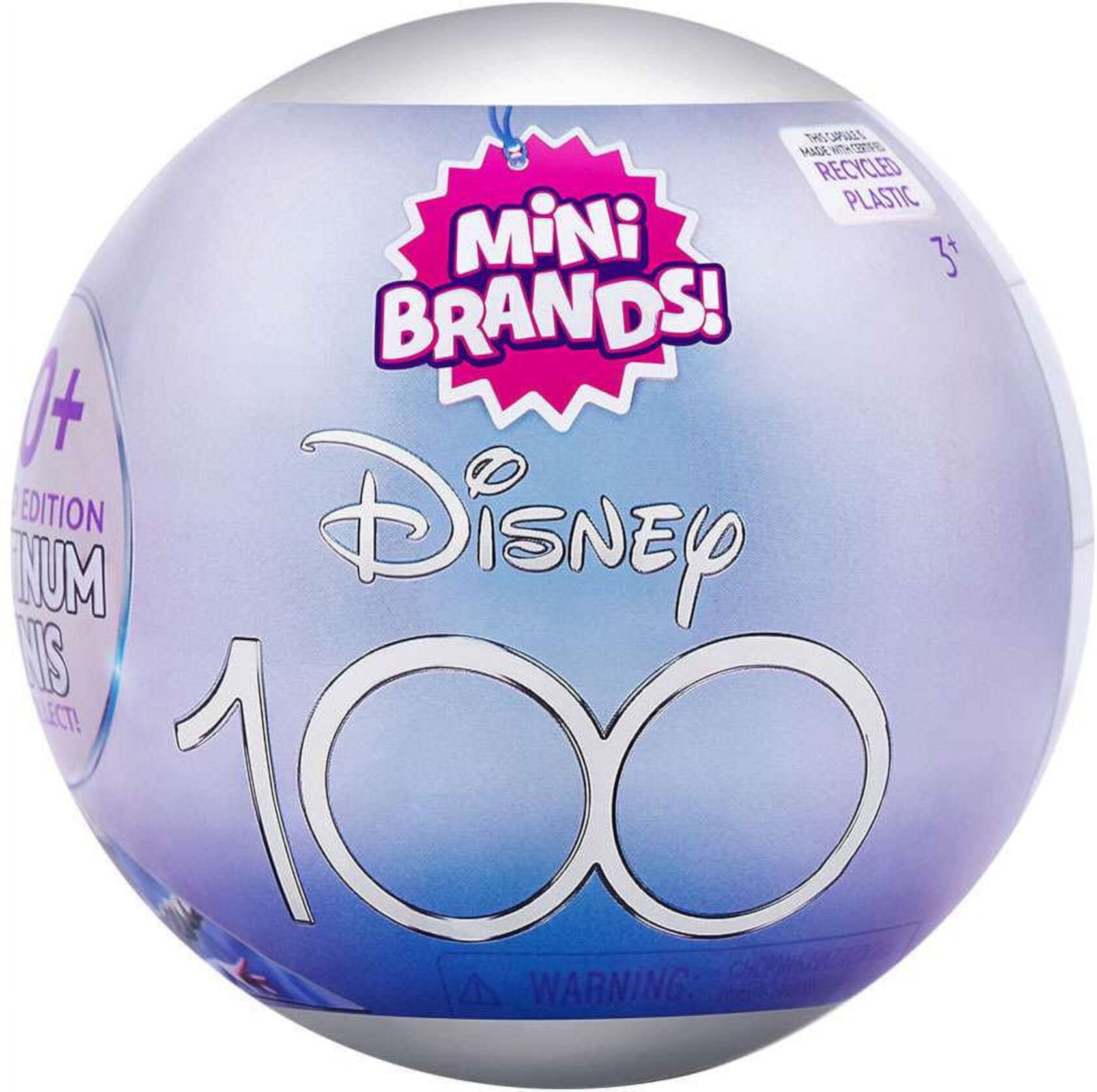 5 Surprise Mini Brands! Disney 100 Platinum Mystery Pack (Limited Edition) Zuru