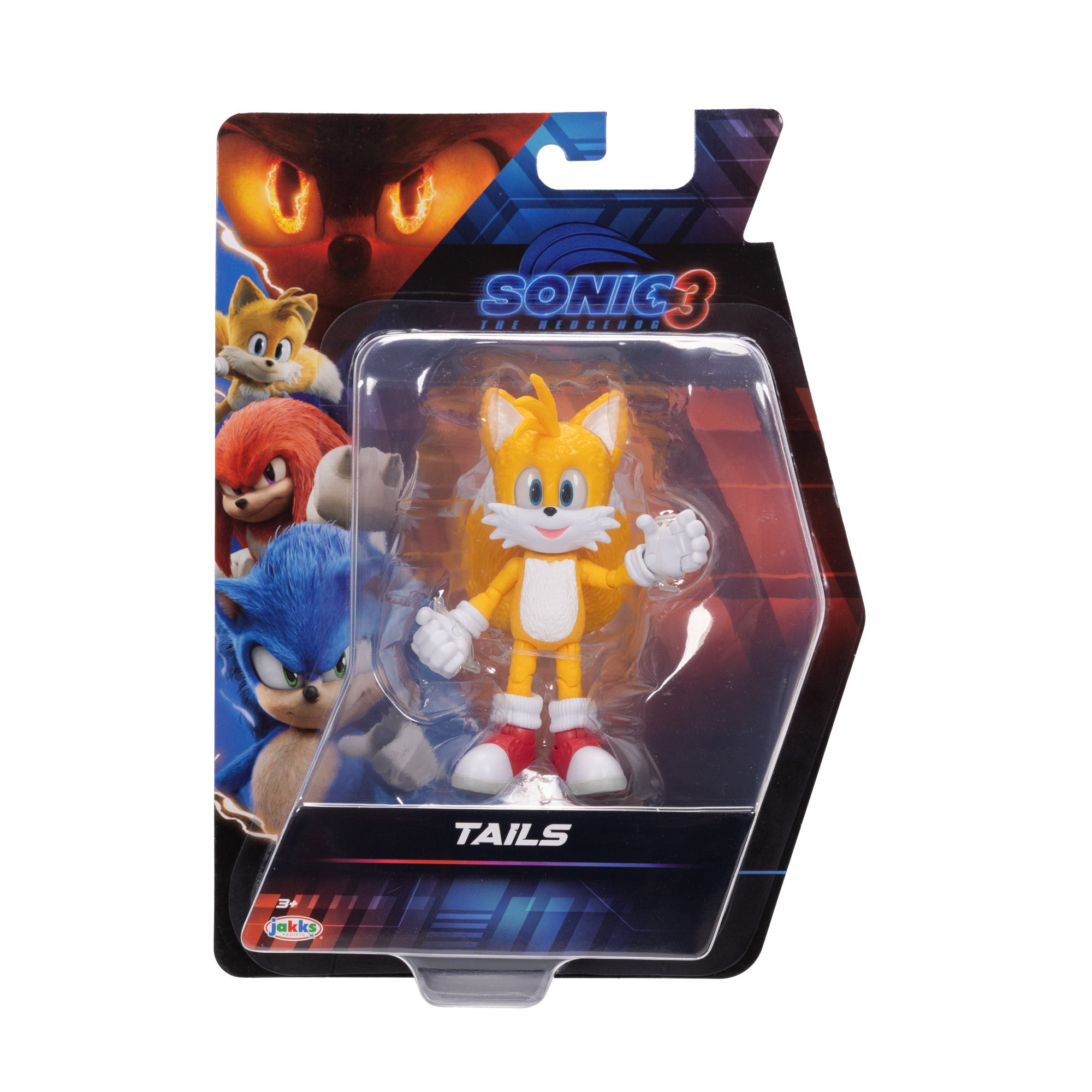 Sonic The Hedgehog 3 Movie 5 inch Tails Action Figure 20 Points of Articulation Sonic