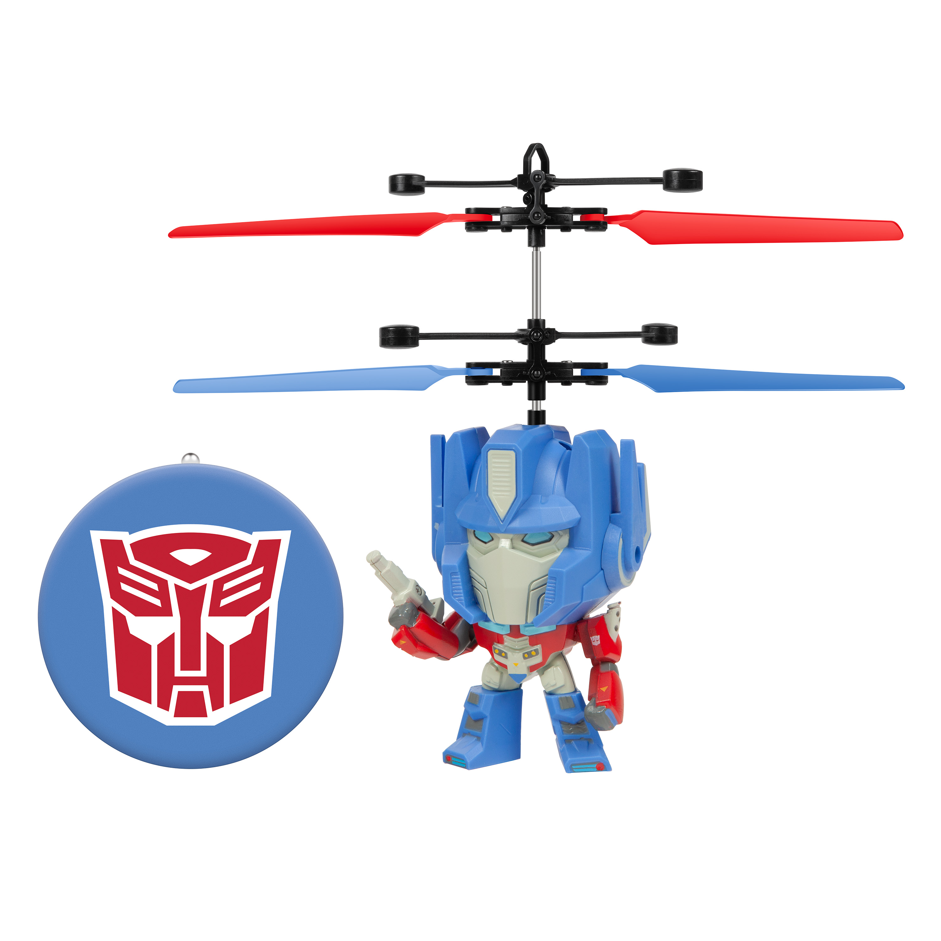 Optimus Prime Big Head, 7.6-inch Motion Sensor Controlled UFO Big Head Helicopter by World Tech Toys; Ages 6+ World Tech Toys