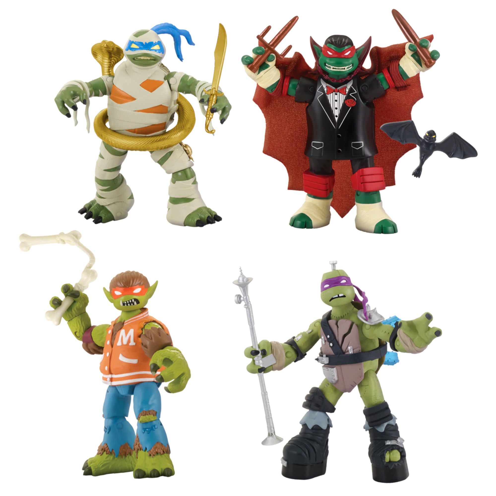 Teenage Mutant Ninja Turtles Monster Mutant Figures Soft Bundle 4-Pack Teenage Mutant Ninja Turtles