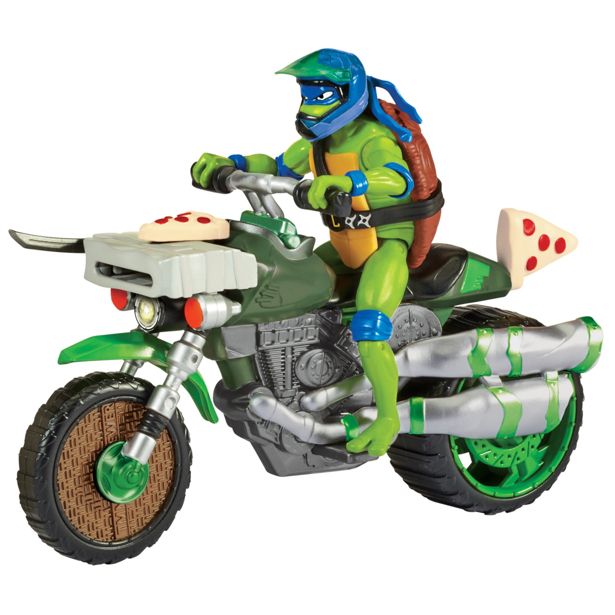 Teenage Mutant Ninja Turtles: Mutant Mayhem Ninja Kick Cycle with Exclusive Leonardo Figure by Playmates Toys Teenage Mutant Ninja Turtles