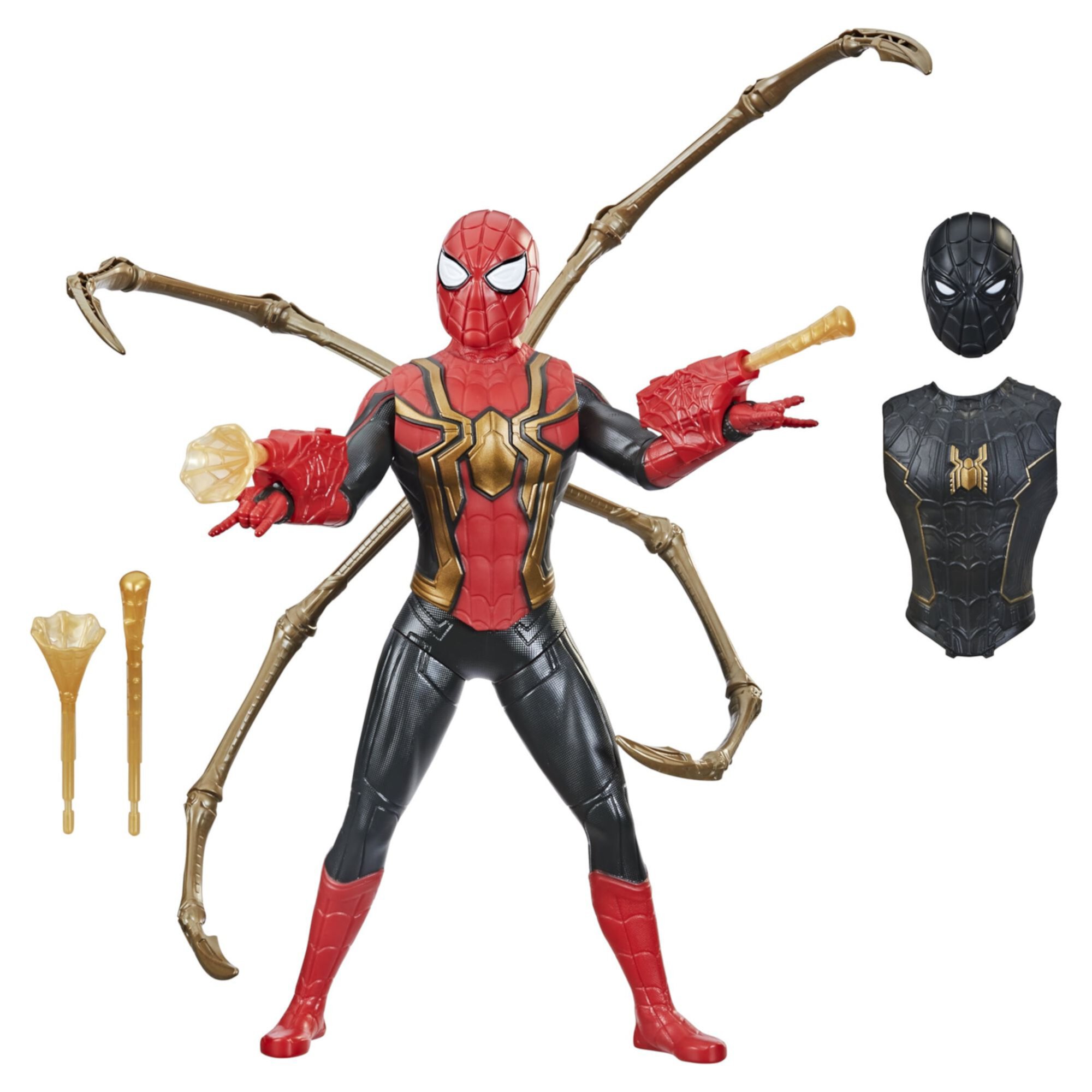 Marvel: Spider-Man Web Gear Action Figure with Spider Legs and Web Blasters (13”), Christmas Gifts for Kids, Ages 4+ Spider-Man