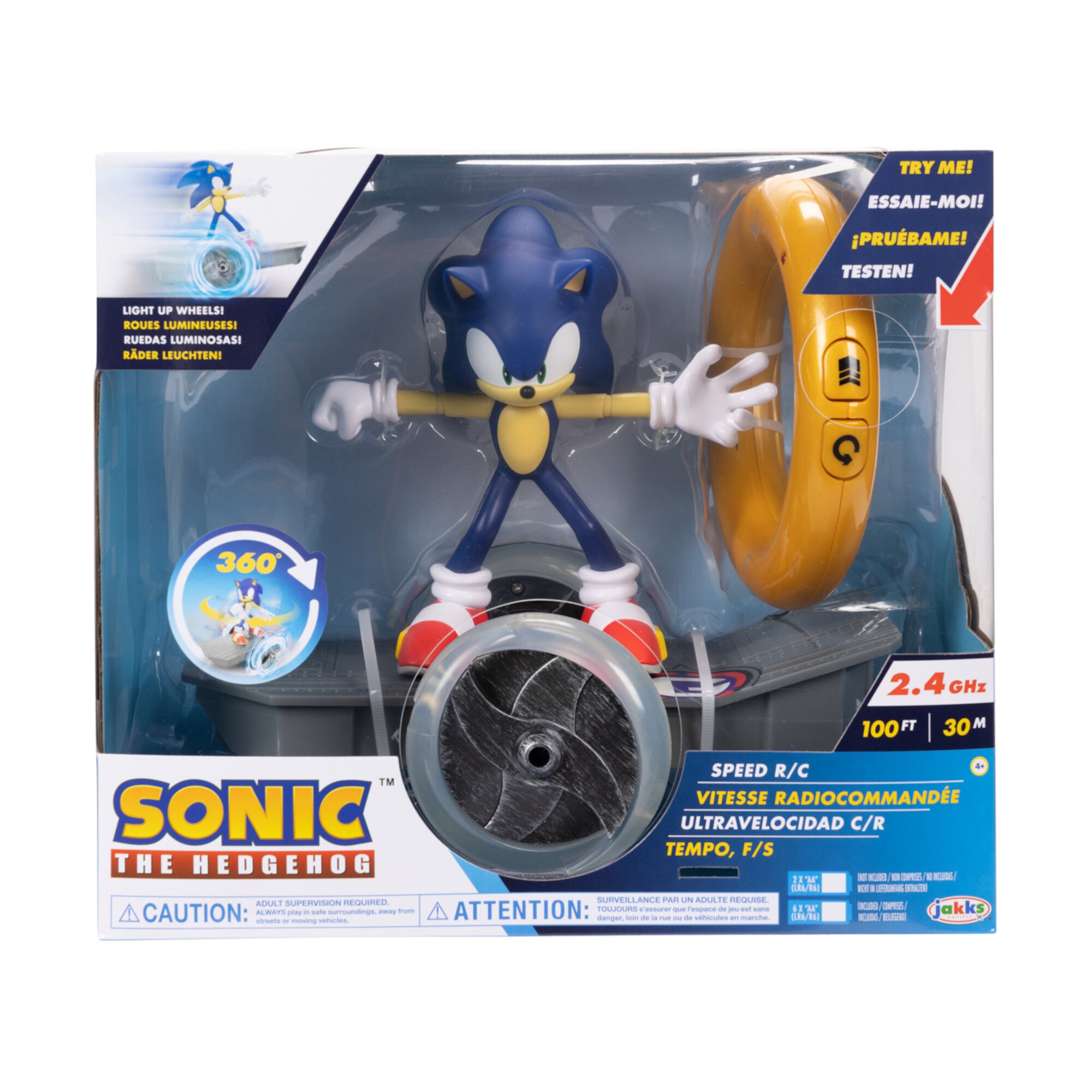 Sonic Speed Feature RC Vehicle with Detachable Sonic Action Figure Sonic