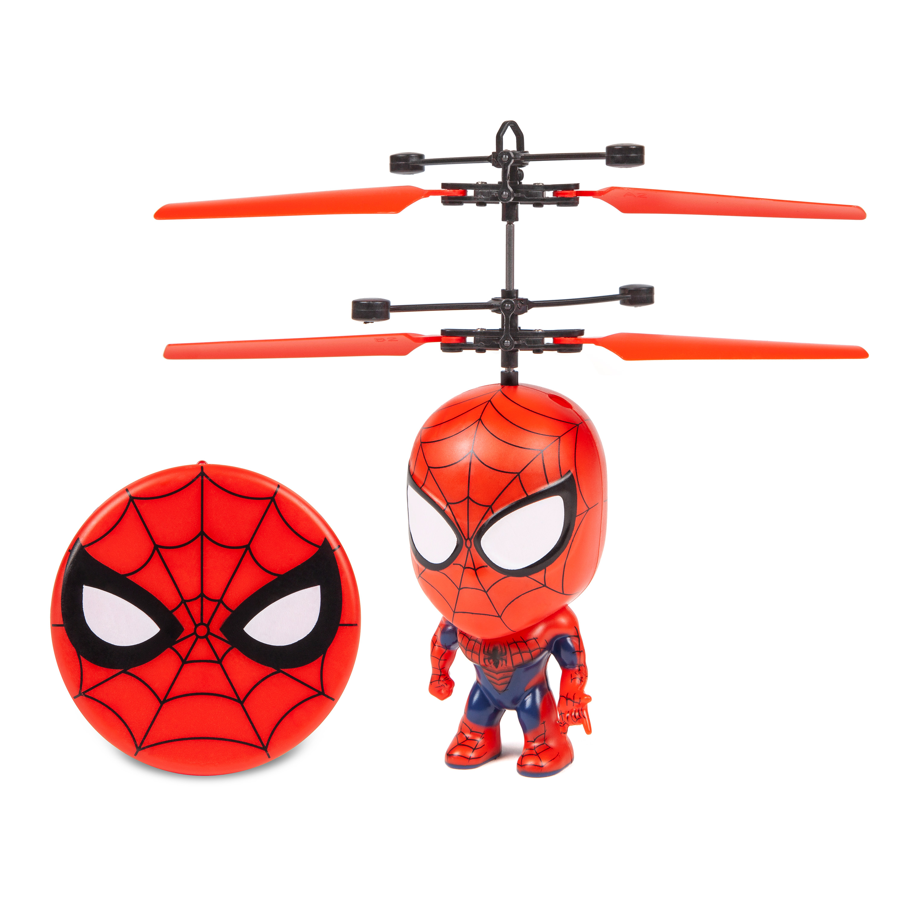 Spiderman Big Head, 7.6-inch Motion Sensor Controlled UFO Big Head Helicopter by World Tech Toys World Tech Toys