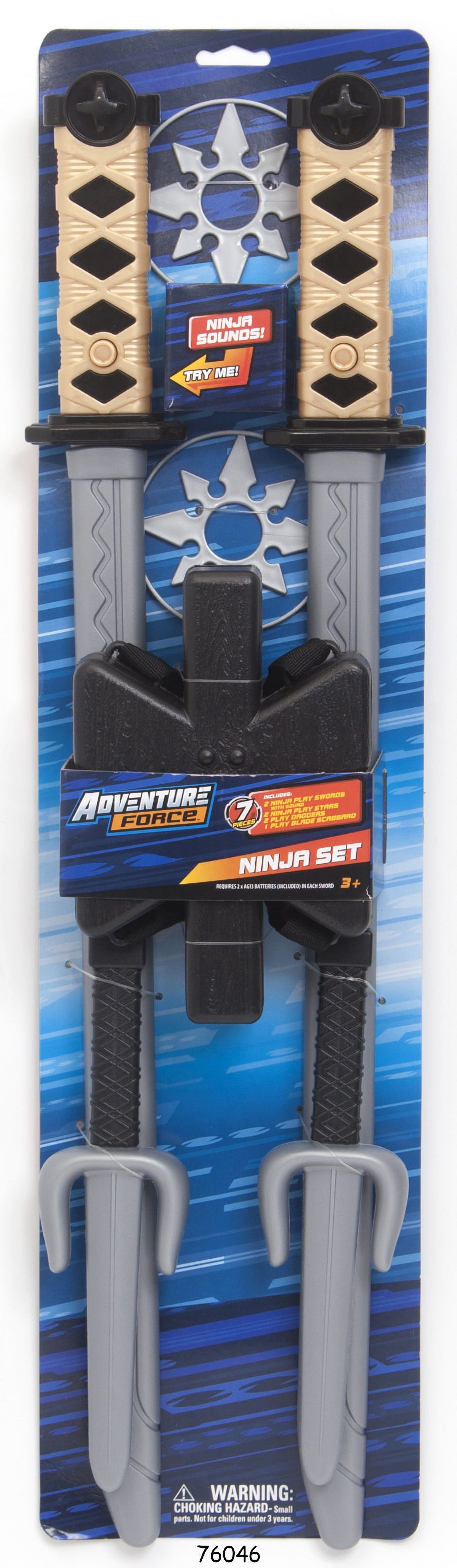 Adventure Force Ninja Set with Backpack - Great Action Ninja Warrior Role Play Set!  -  Ages 3+ Adventure Force